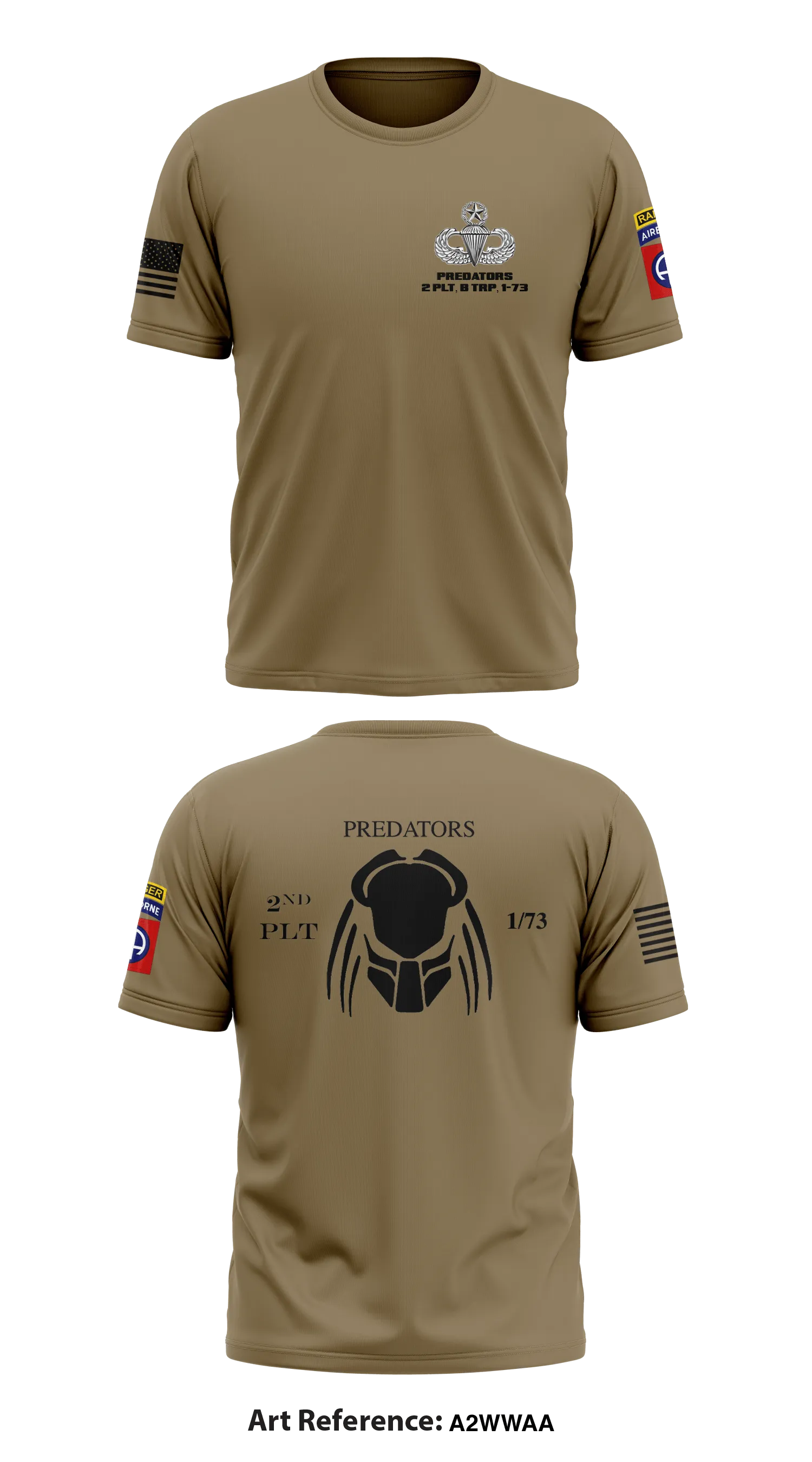 1-73 CAV  Alpha Troop Store 1 Core Men's SS Performance Tee - a2wWAa