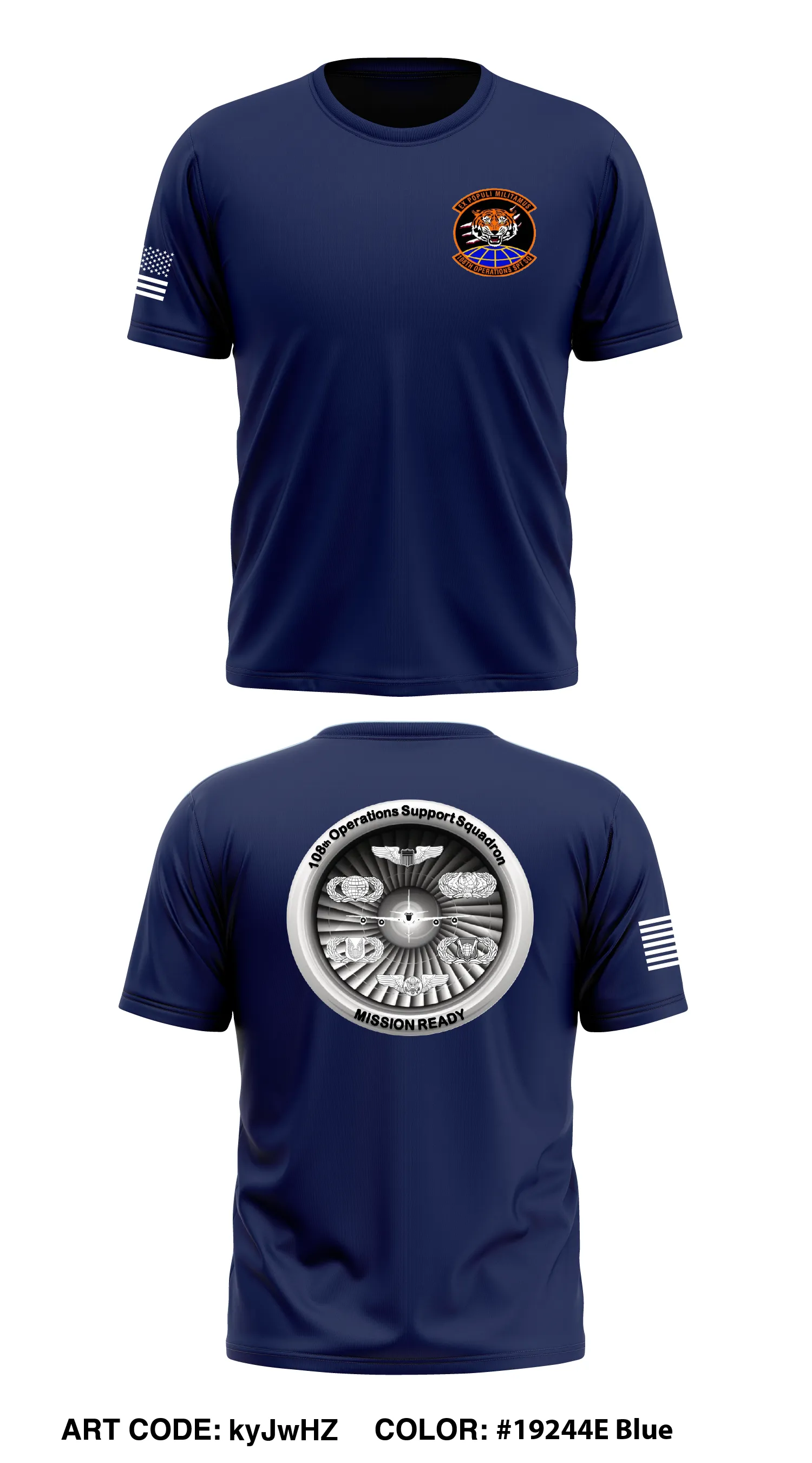 108th OSS Store 1 Core Men's SS Performance Tee - kyJwHZ
