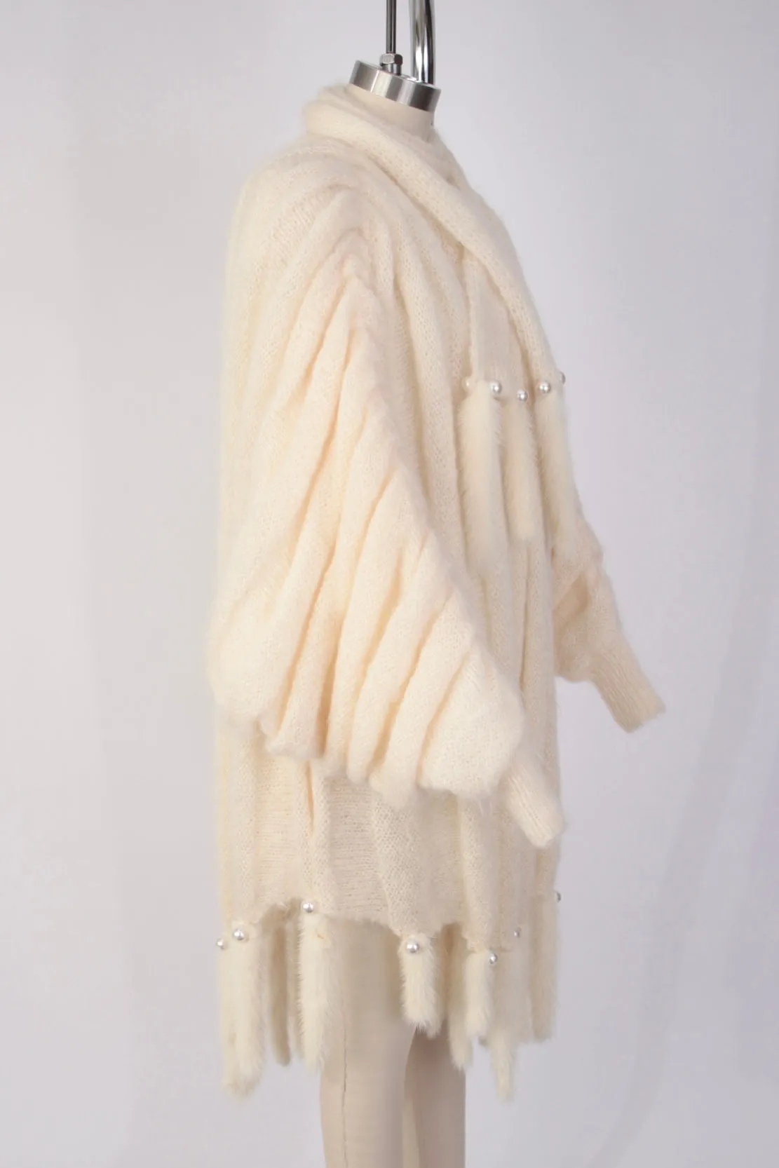 1990s Mohair & Mink Cocoon Cardigan