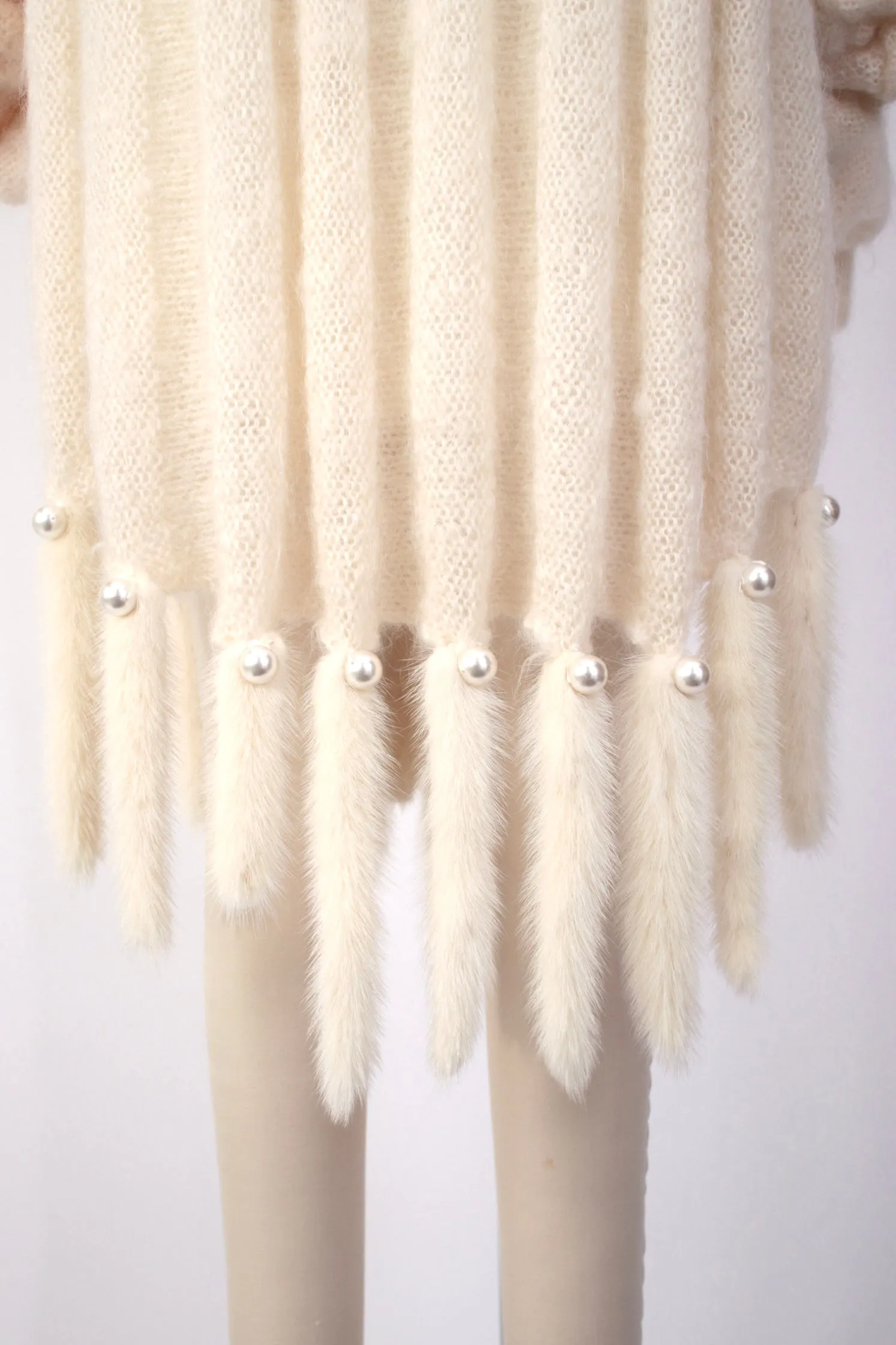 1990s Mohair & Mink Cocoon Cardigan