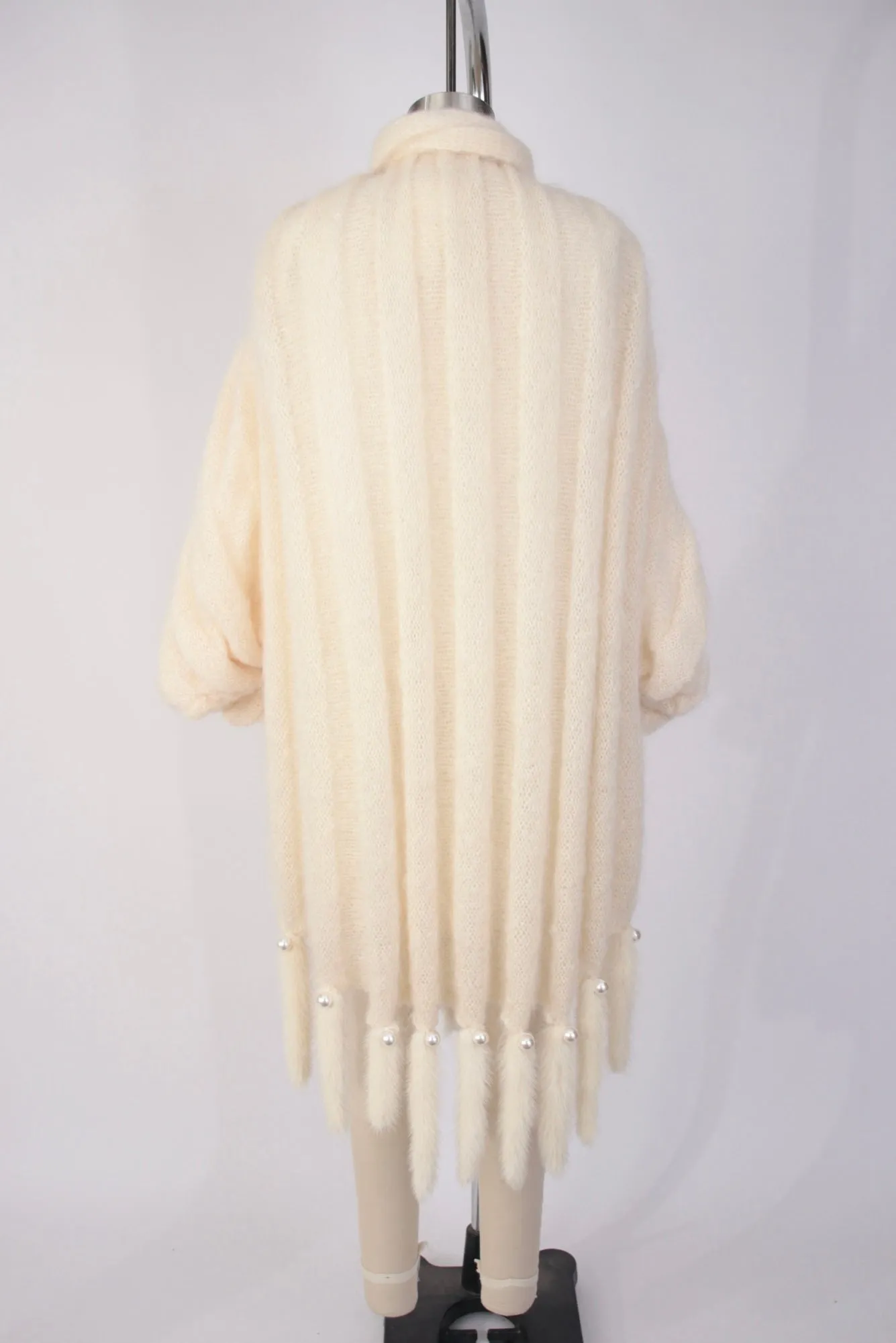 1990s Mohair & Mink Cocoon Cardigan