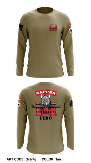 1st PLT 570th Sapper Company Store 1 Core Men's LS Performance Tee - Gr9r7g