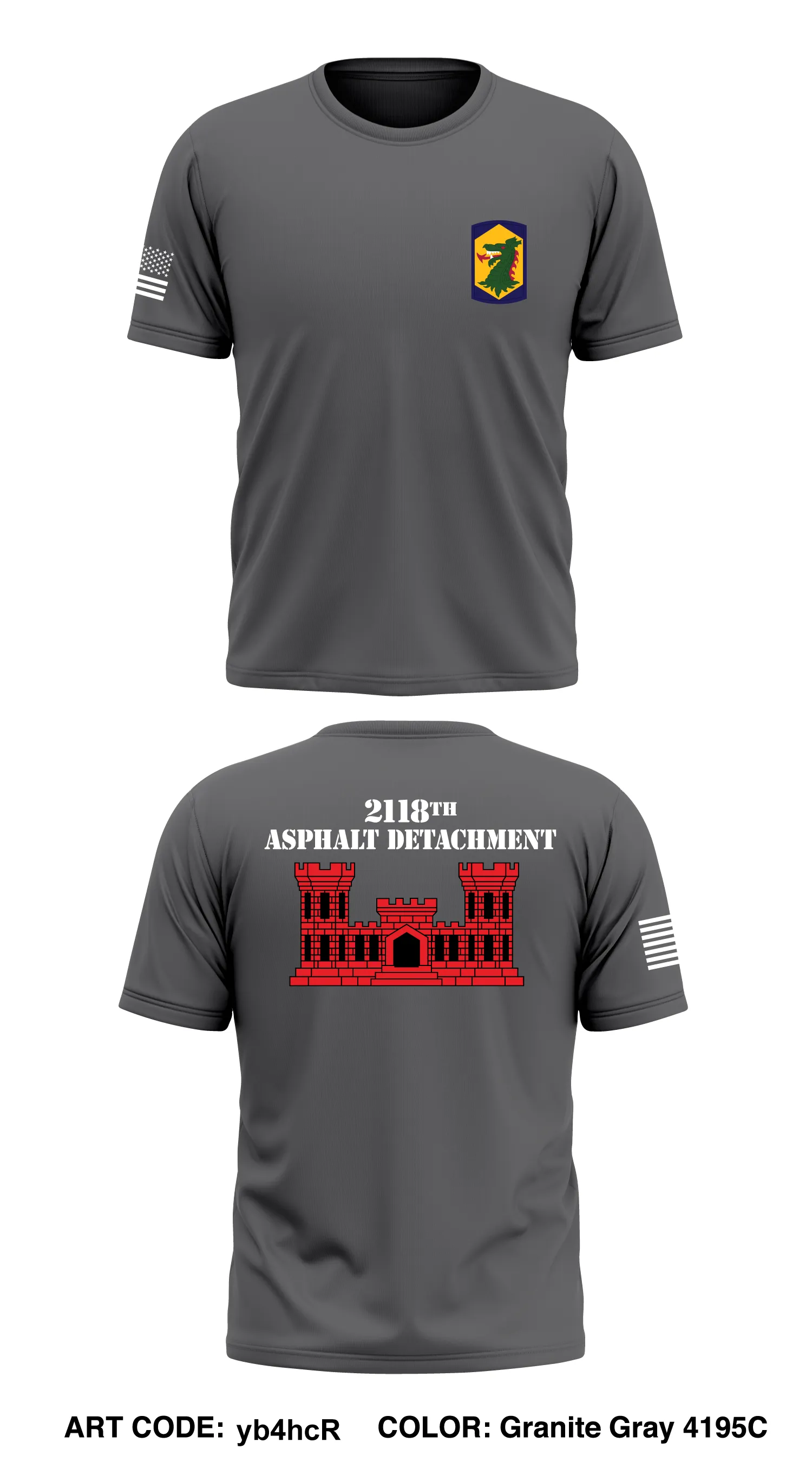 2118 Asphalt Detachment Core Men's SS Performance Tee - yb4hcR