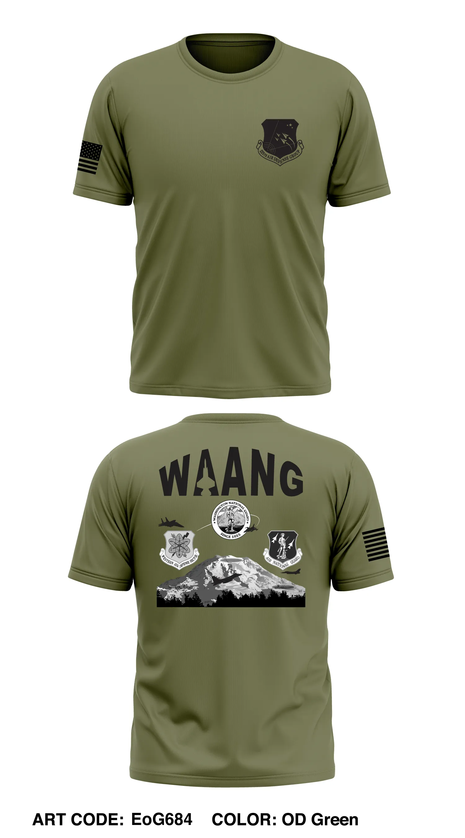 225th ADG Store 1 Core Men's SS Performance Tee - EoG684