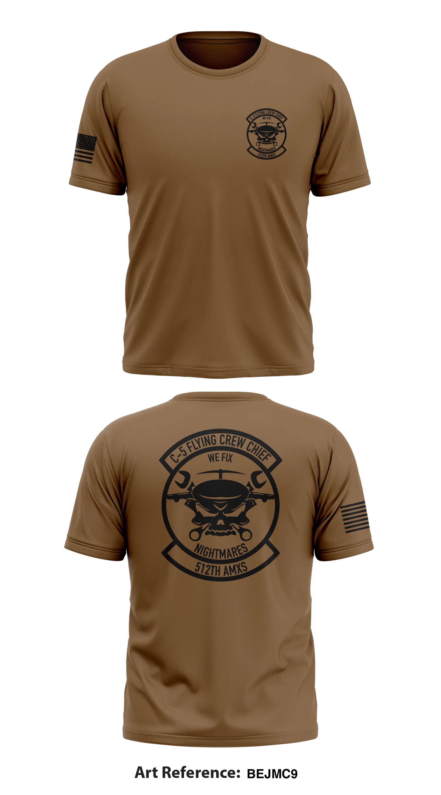 512th amxs Store 1 Core Men's SS Performance Tee - BEJMC9