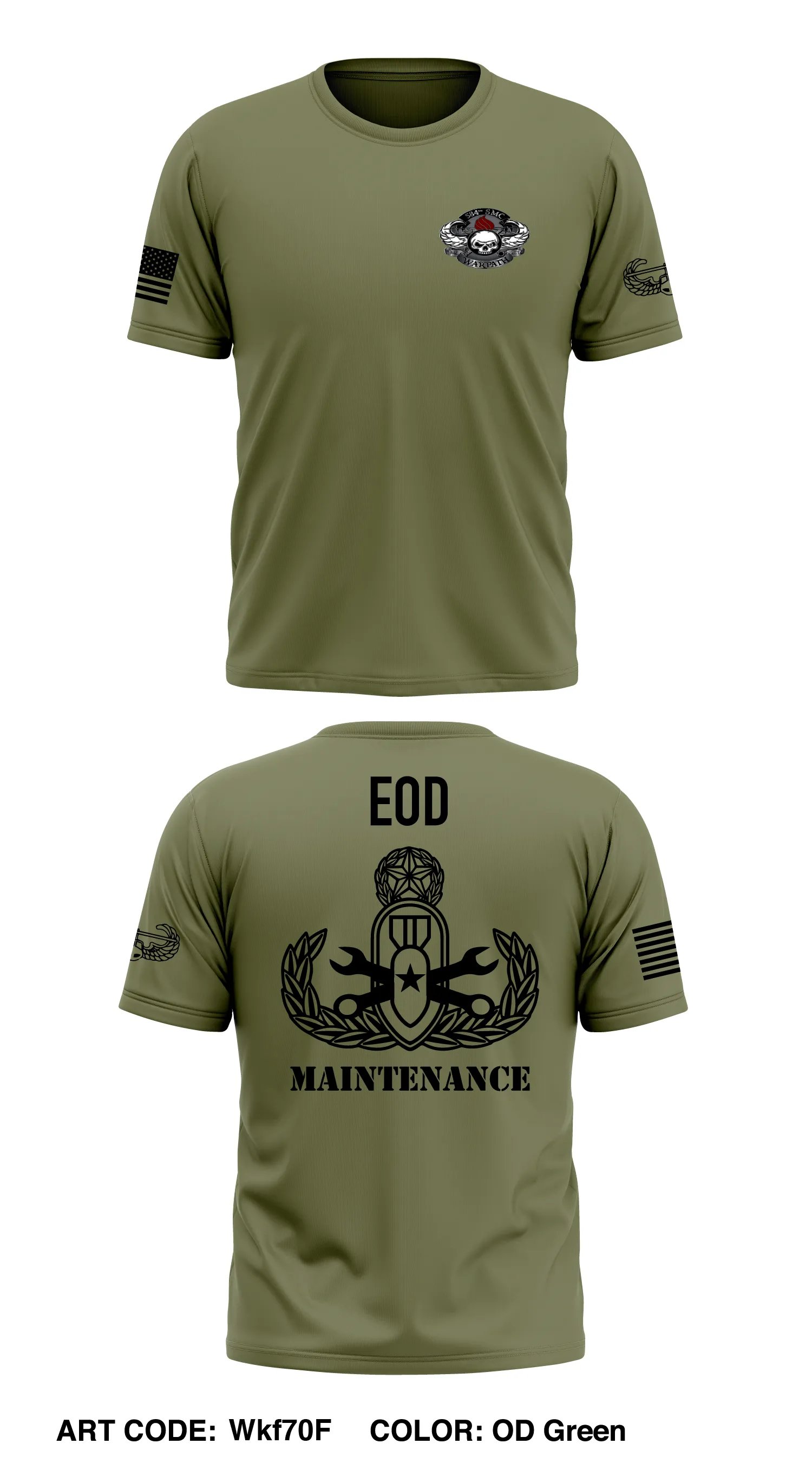 584TH SMC Store 1 Core Men's SS Performance Tee - Wkf70F