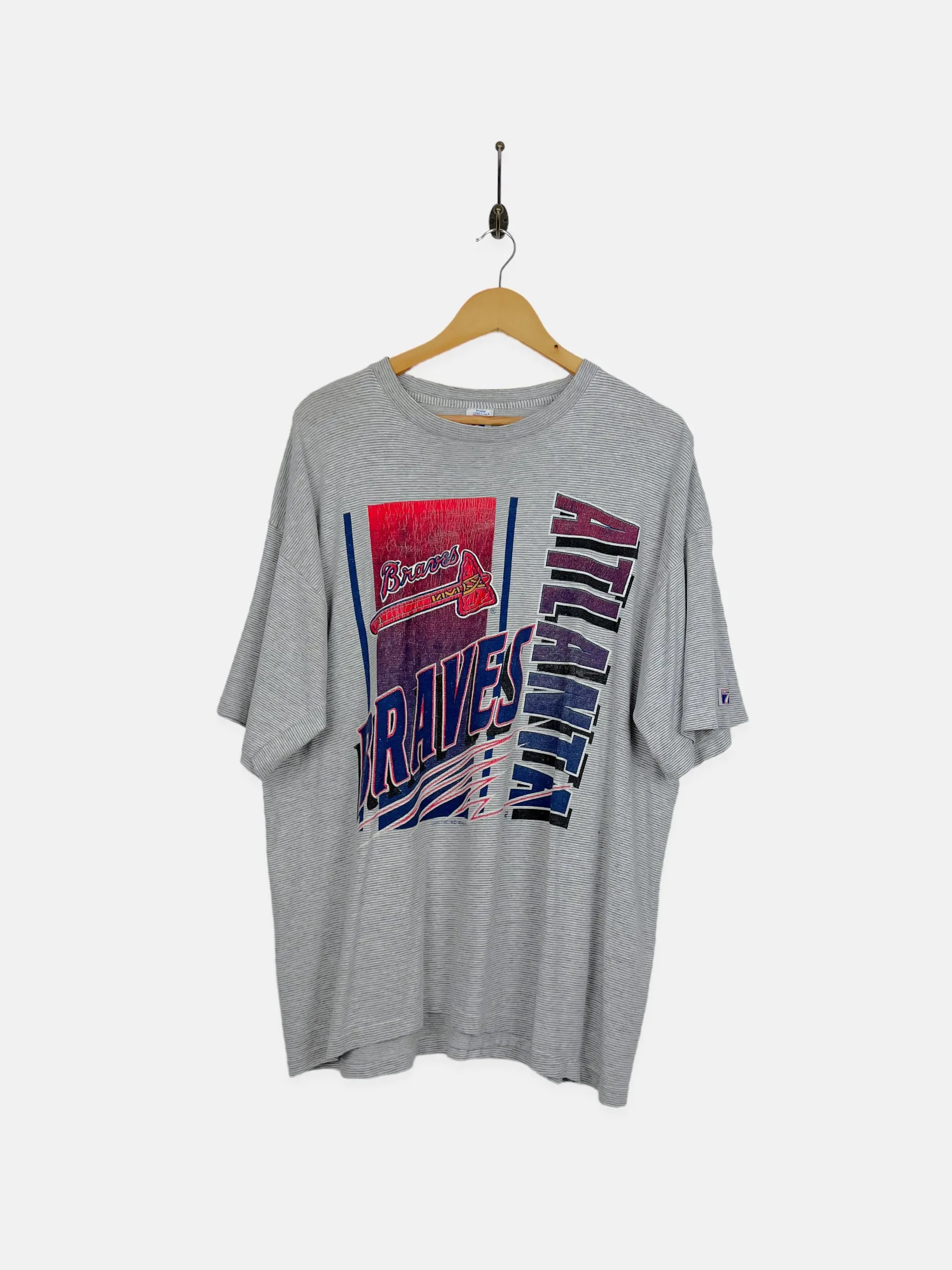 90's Atlanta Braves MLB USA Made Vintage T-Shirt Size L-XL