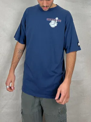90's Cleveland Indians Starter MLB Vintage T-Shirt Size XL