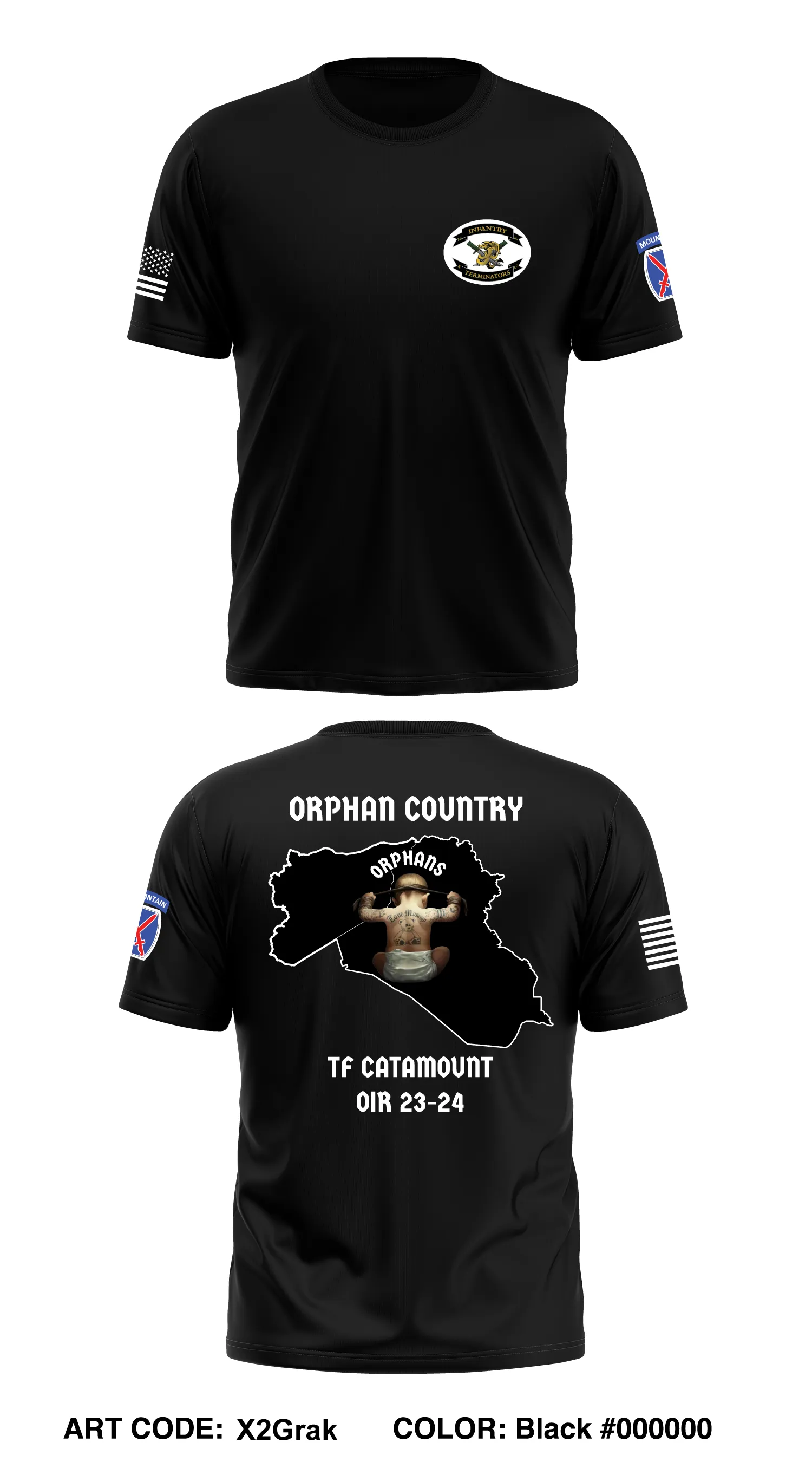 A Co 2-14 3rd Platoon  Core Men's SS Performance Tee - X2Grak