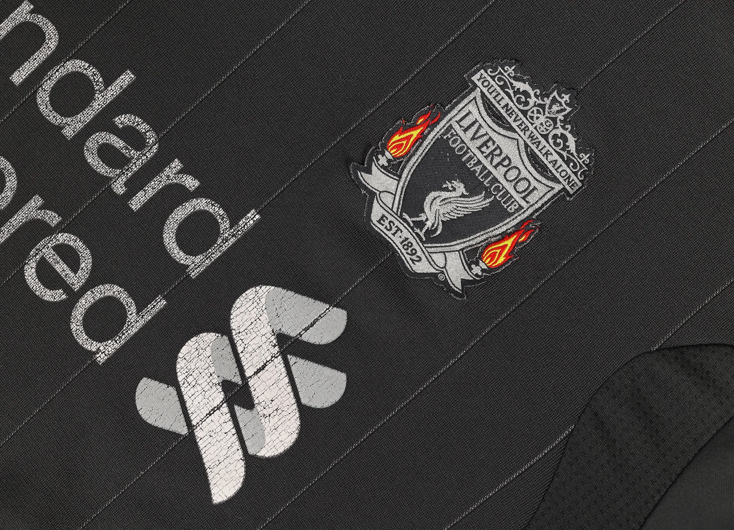 Adidas Liverpool 2001 Suarez Long Sleeve Away Football Shirt - Grey - L