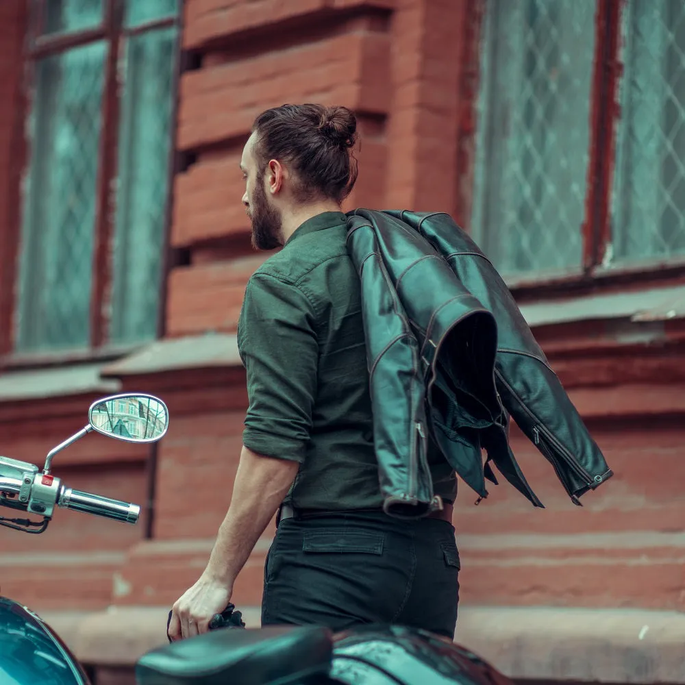 Adventure Retro Brown Motorcycle Leather Jacket