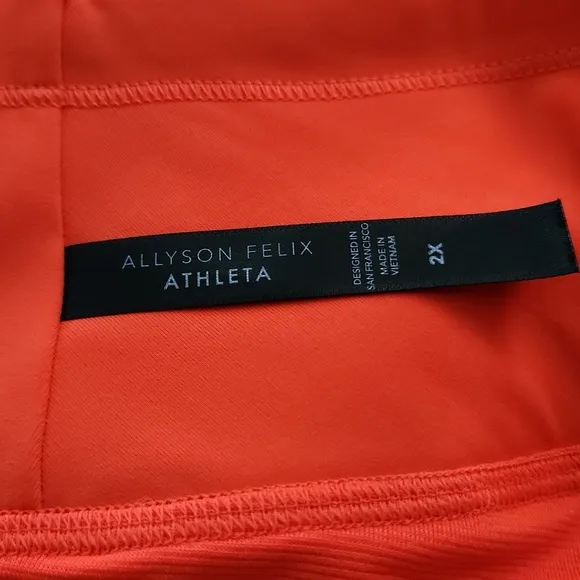 Allyson Felix Athleta RARE Legend Run With It Short in Orange Size 2X SU028