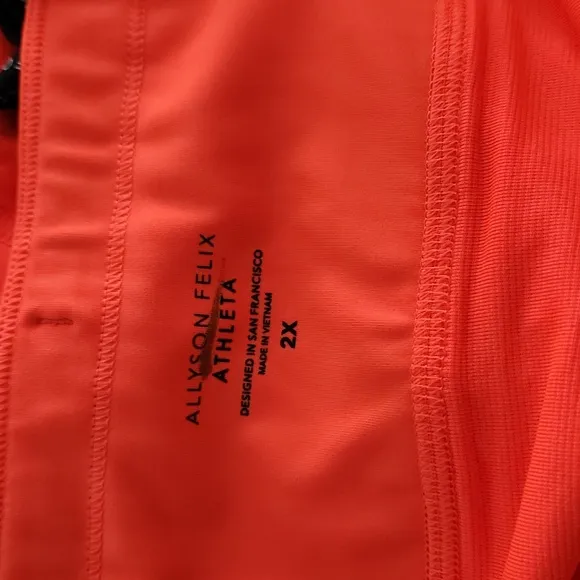 Allyson Felix Athleta RARE Legend Run With It Short in Orange Size 2X SU028