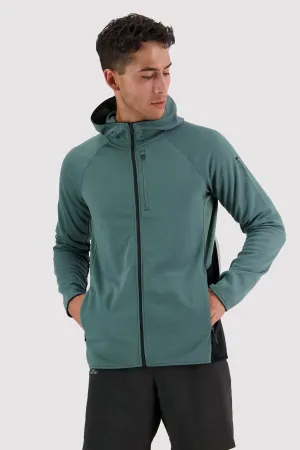 Approach Merino Gridlock Hood - Burnt Sage