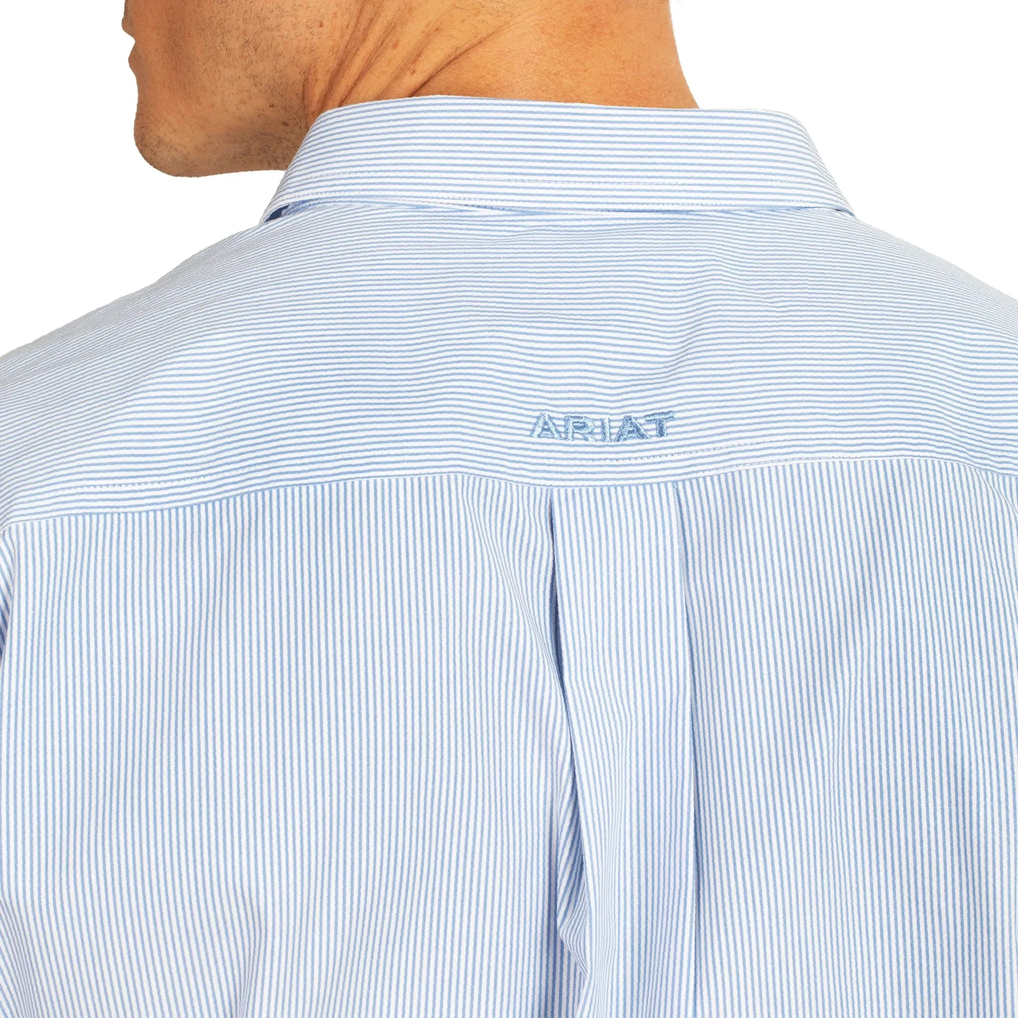 Ariat Mens Pro Series Cliff LS Shirt Light Blue