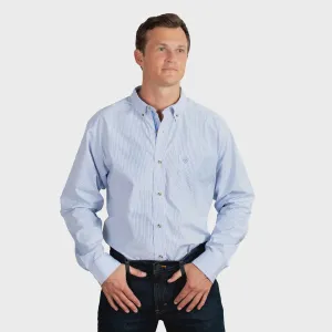 Ariat Mens Pro Series Cliff LS Shirt Light Blue