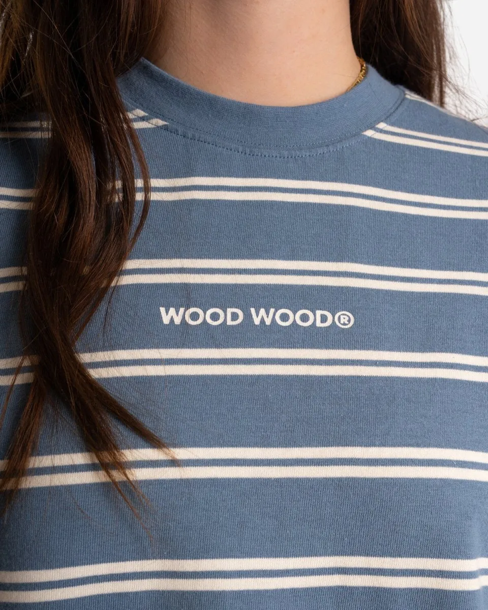 Astrid stripe long sleeve tee -  Blue Stripes