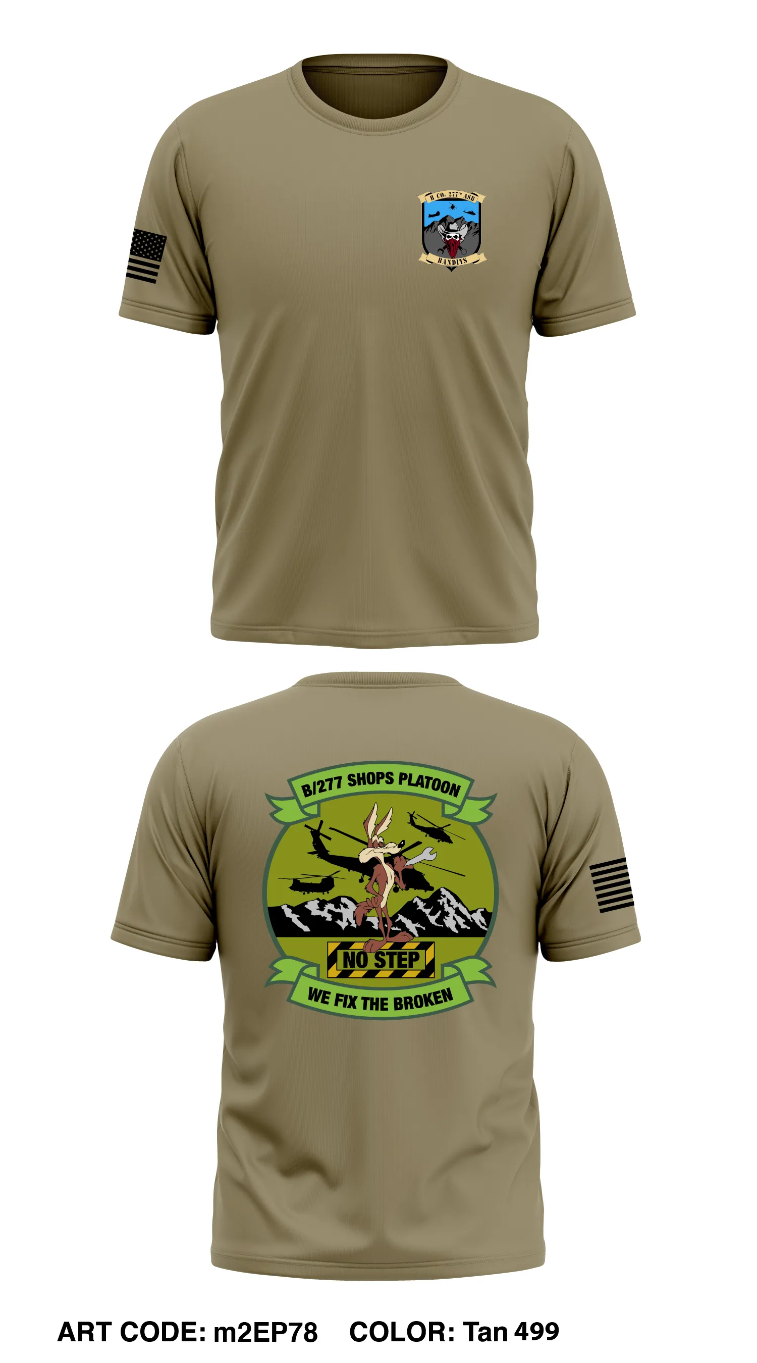 B Co, 277 ASB, CRP Core Men's SS Performance Tee - m2EP78