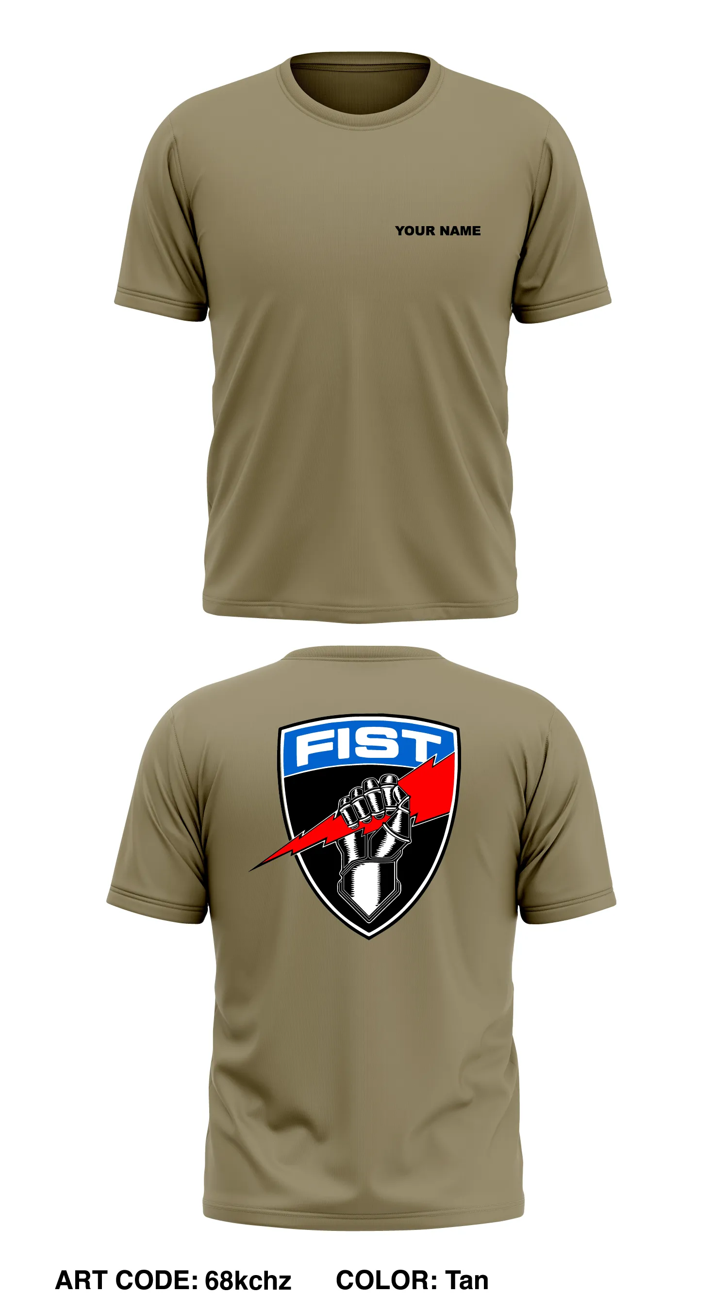B Co FIST, 1-6 IN, 2-1 AD Store 1 Core Men's SS Performance Tee - 68kchz