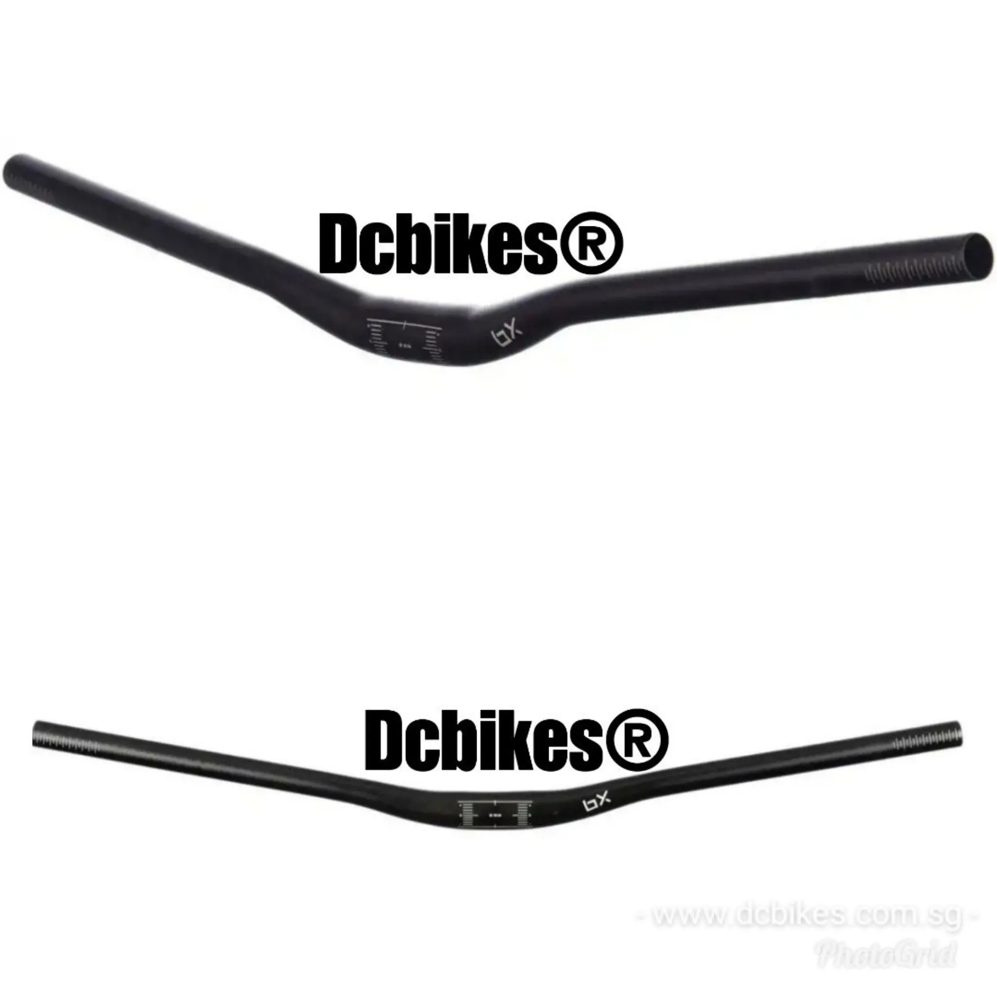 B-X 740mm Black MTB Bar 15mm | 25mm Riser Handlebar 31.8mm