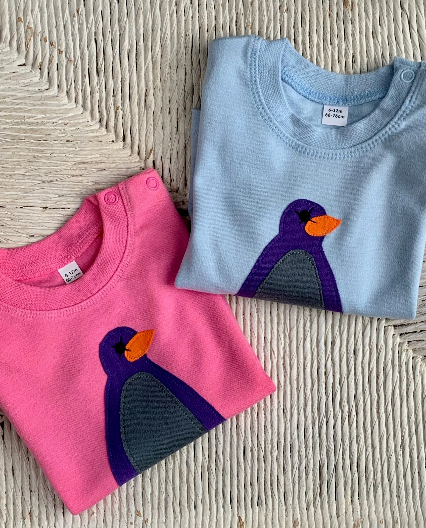 Baby Penguin - Long Sleeved T-shirt - Pink