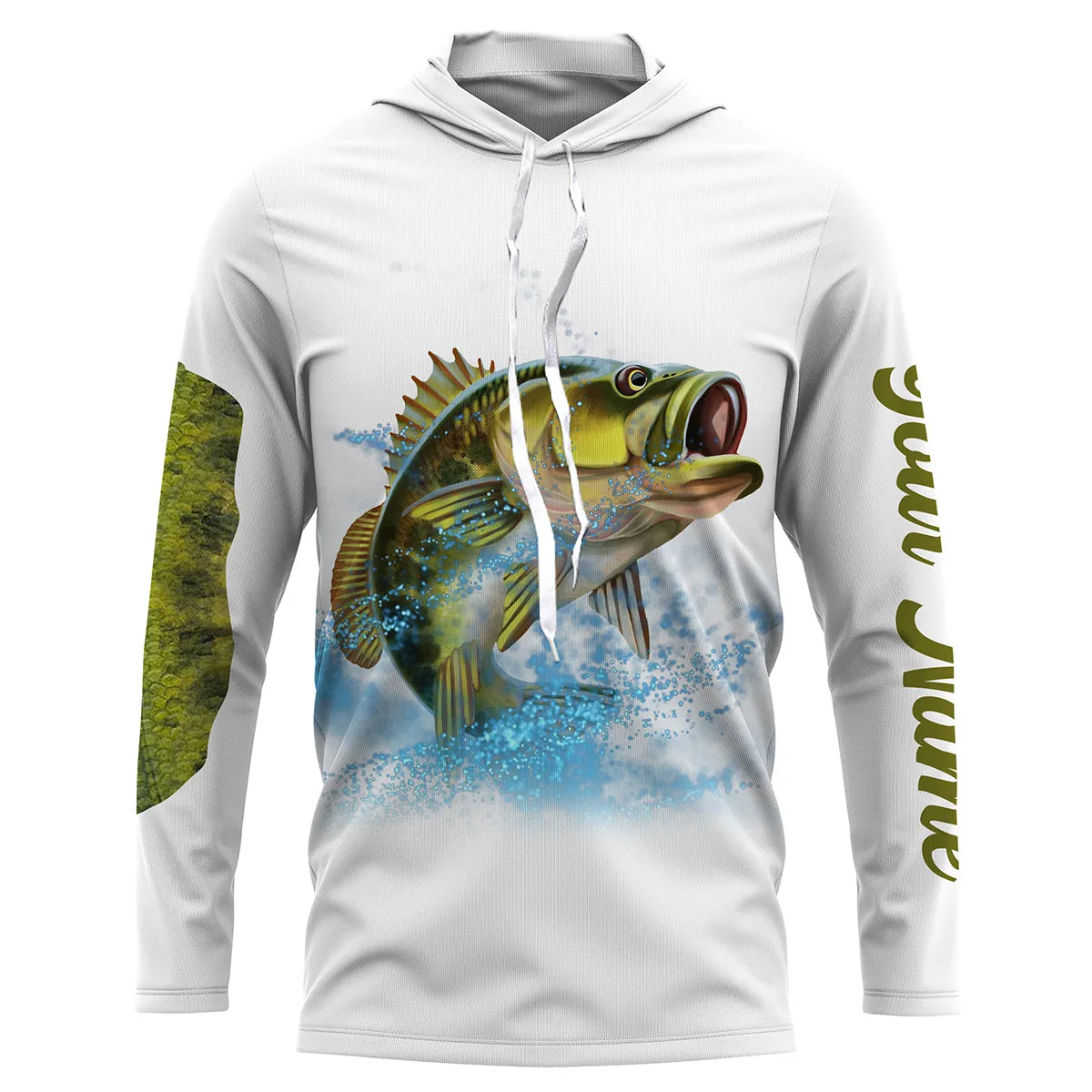 Bass Fishing Custom Long Sleeve performance Fishing Shirts Fishing jerseys TTS0105