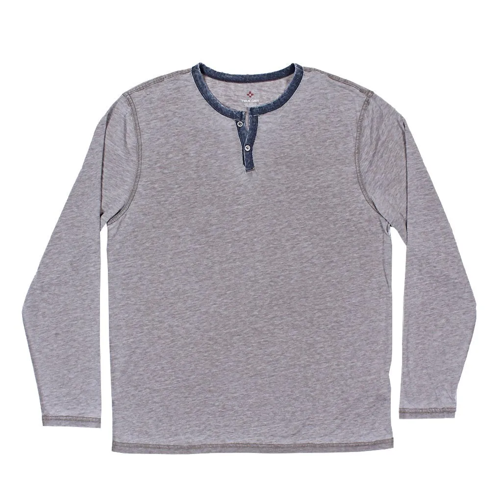 Bowery Burnout Long Sleeve Slit Tee