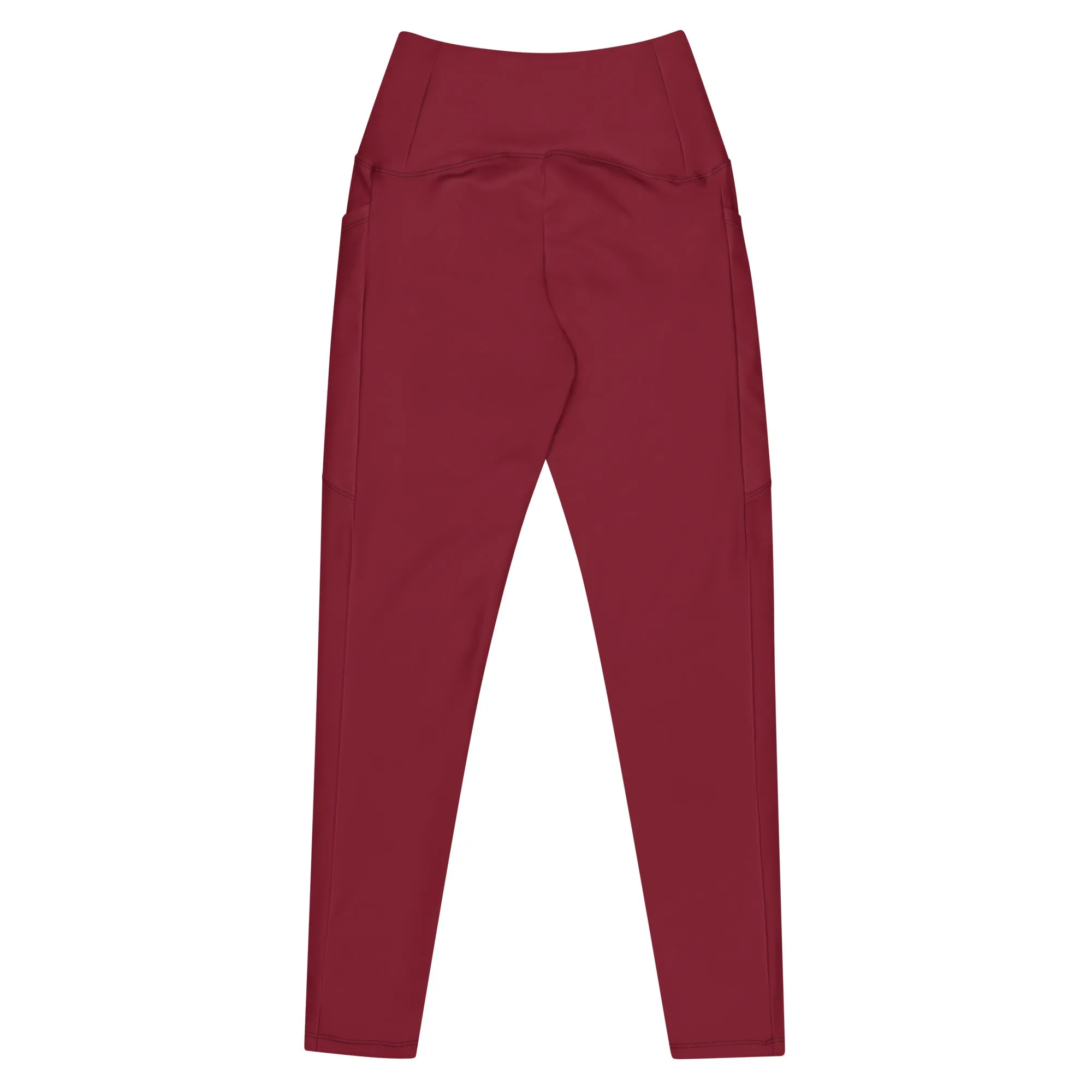 Burgundy Leggings with pockets
