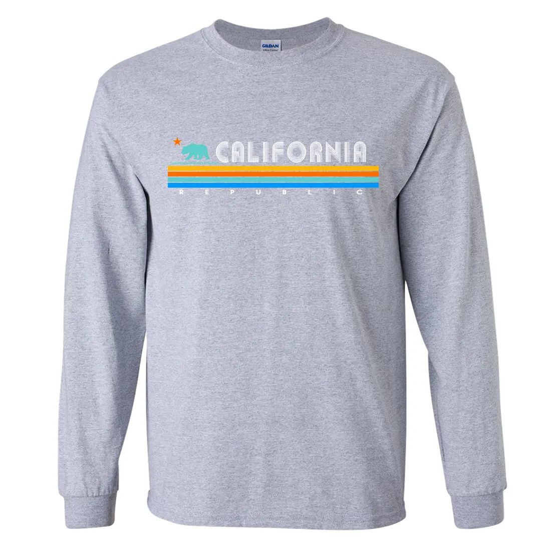 California Republic Vintage Stripe Long Sleeve Shirt