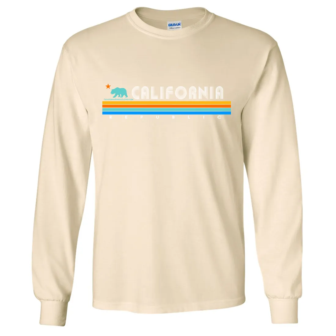 California Republic Vintage Stripe Long Sleeve Shirt