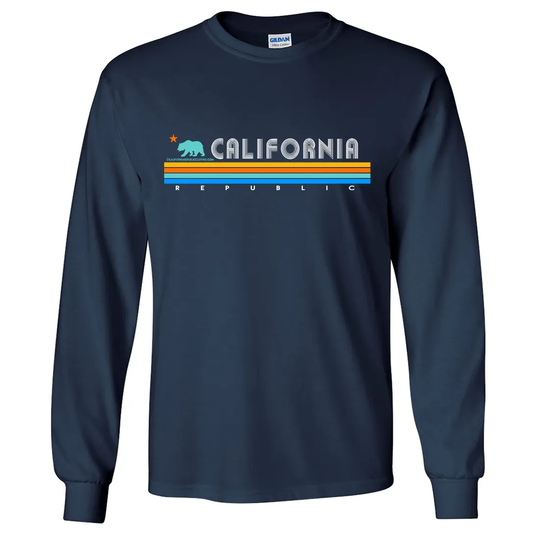 California Republic Vintage Stripe Long Sleeve Shirt