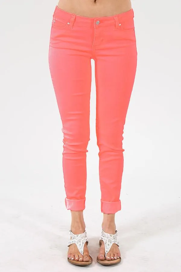 Calypso Pants ~ Neon Coral