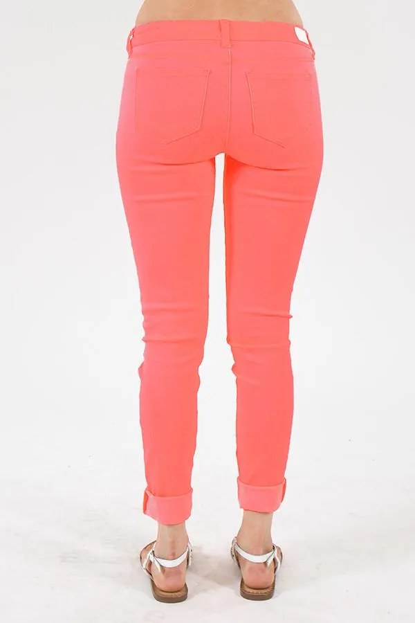 Calypso Pants ~ Neon Coral