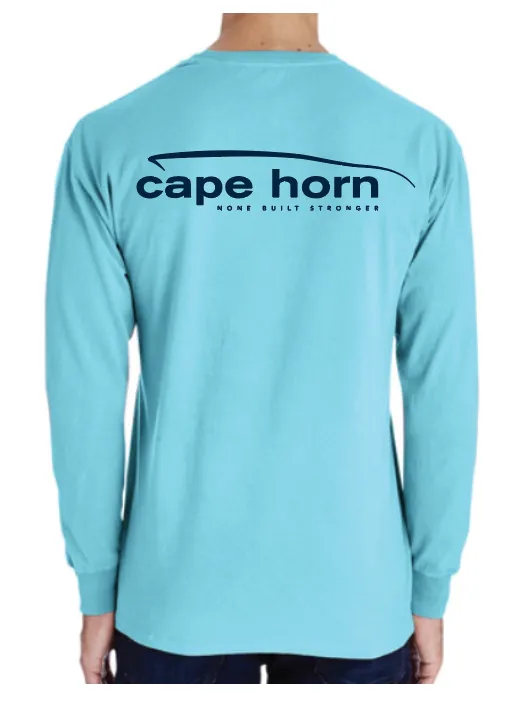 Cape Horn Classic Logo Long Sleeve Shirt - Freshwater Blue