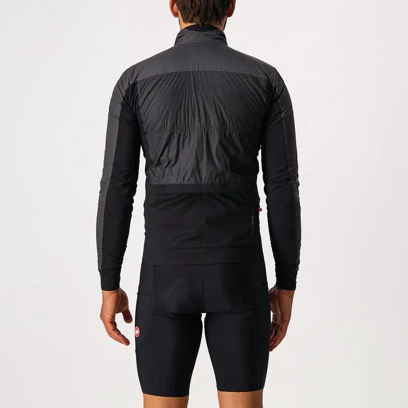 Castelli Jacket Unlimited Puffy Dark Gray/Black-Brilliant Orange