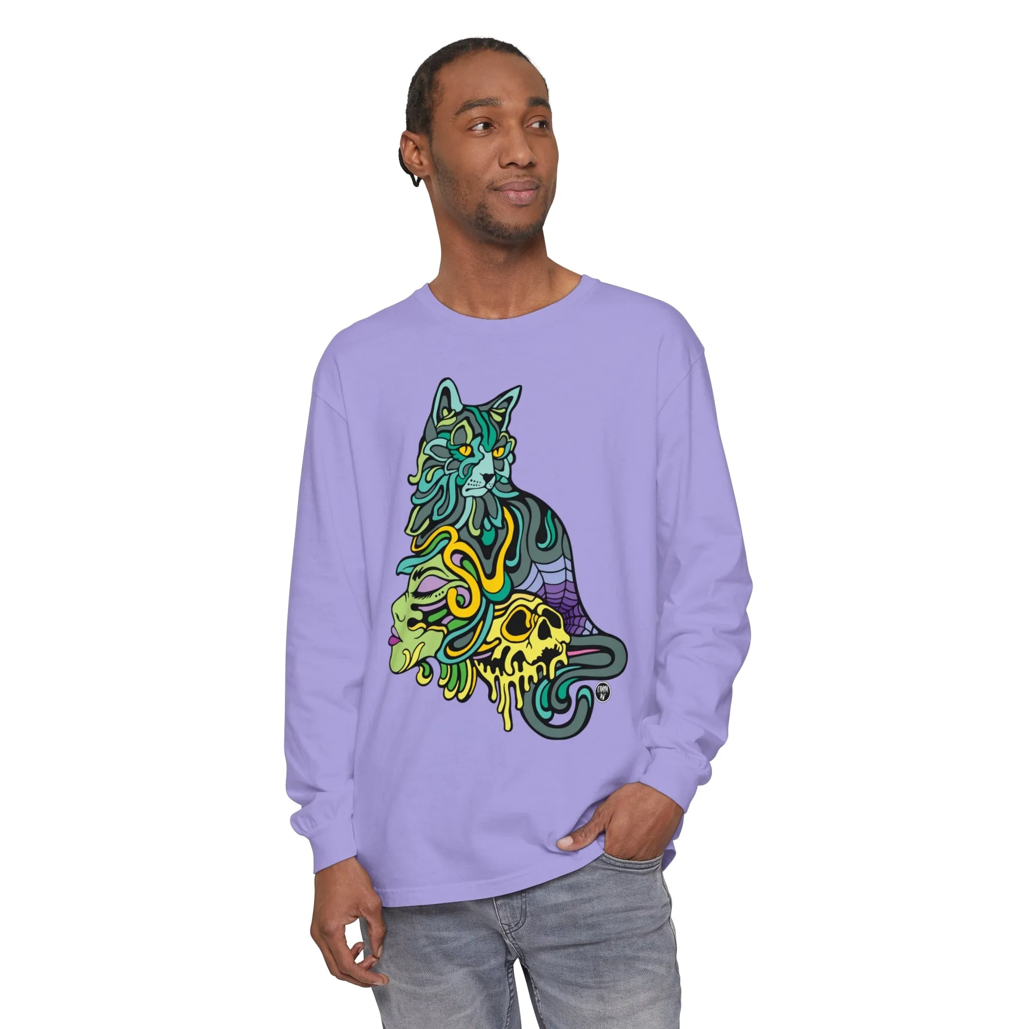 Catwitch (OG) by Chaya Av Unisex Long Sleeve T-Shirt (16 Colors Available)