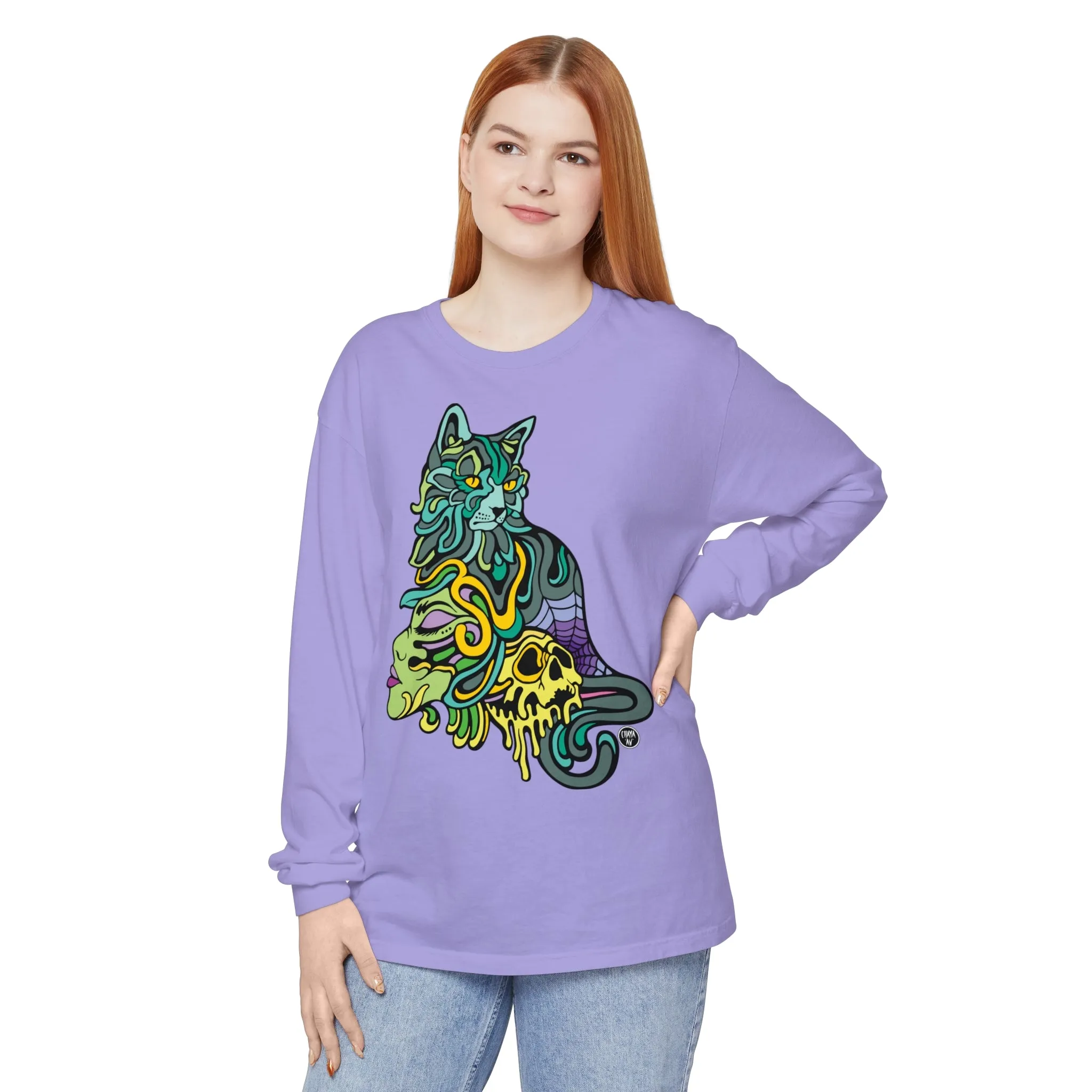 Catwitch (OG) by Chaya Av Unisex Long Sleeve T-Shirt (16 Colors Available)