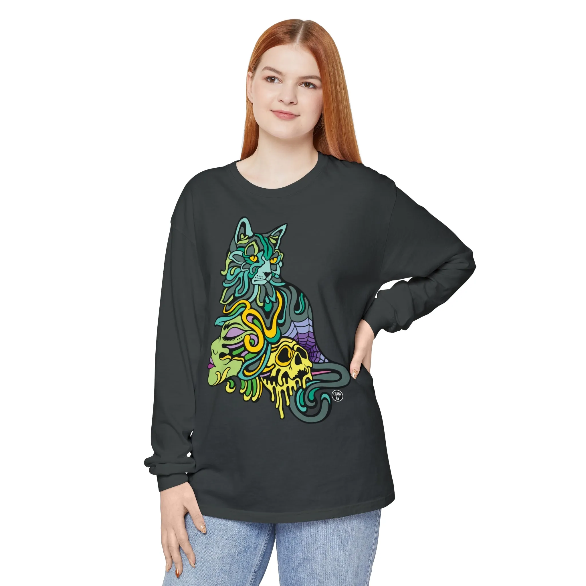 Catwitch (OG) by Chaya Av Unisex Long Sleeve T-Shirt (16 Colors Available)
