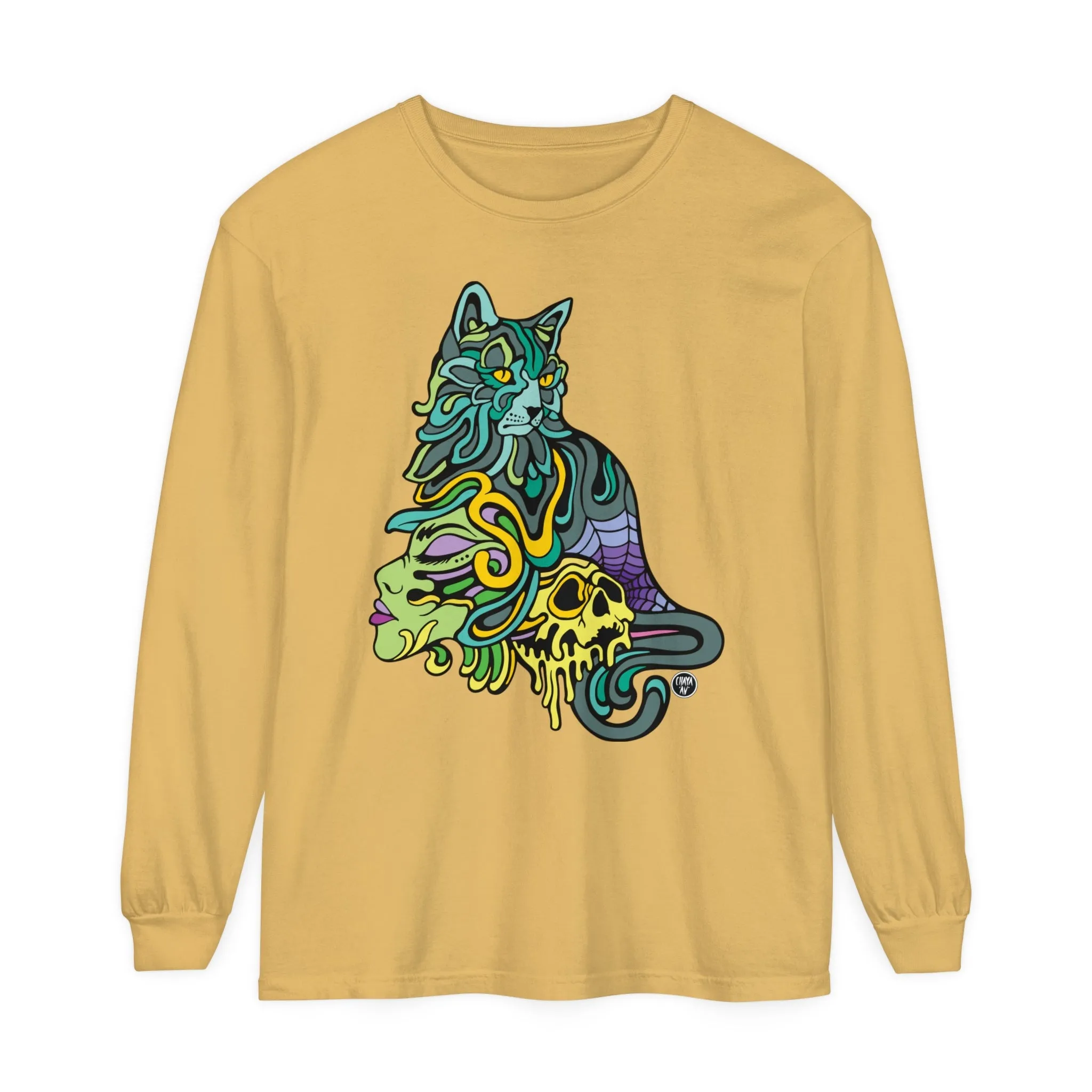 Catwitch (OG) by Chaya Av Unisex Long Sleeve T-Shirt (16 Colors Available)