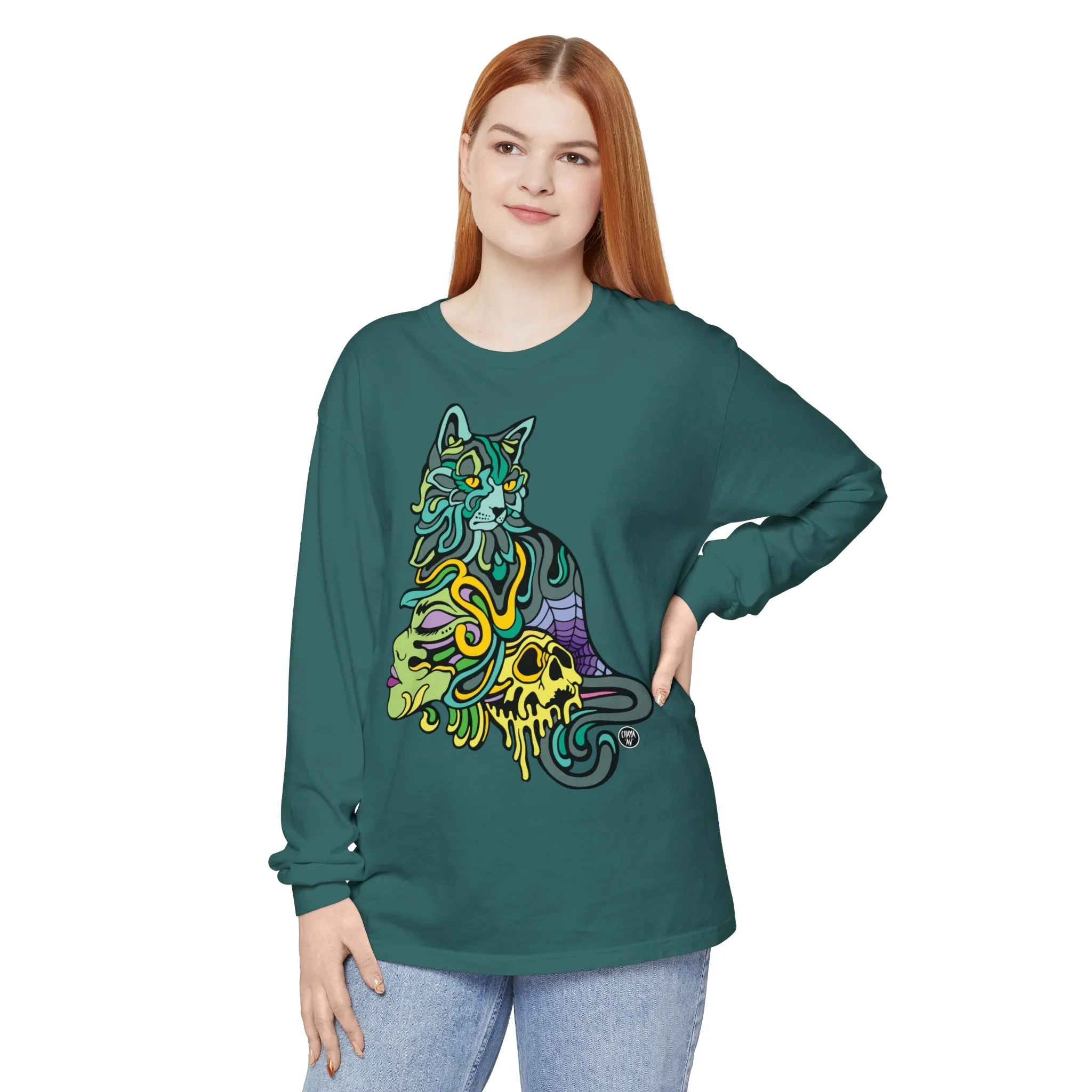 Catwitch (OG) by Chaya Av Unisex Long Sleeve T-Shirt (16 Colors Available)