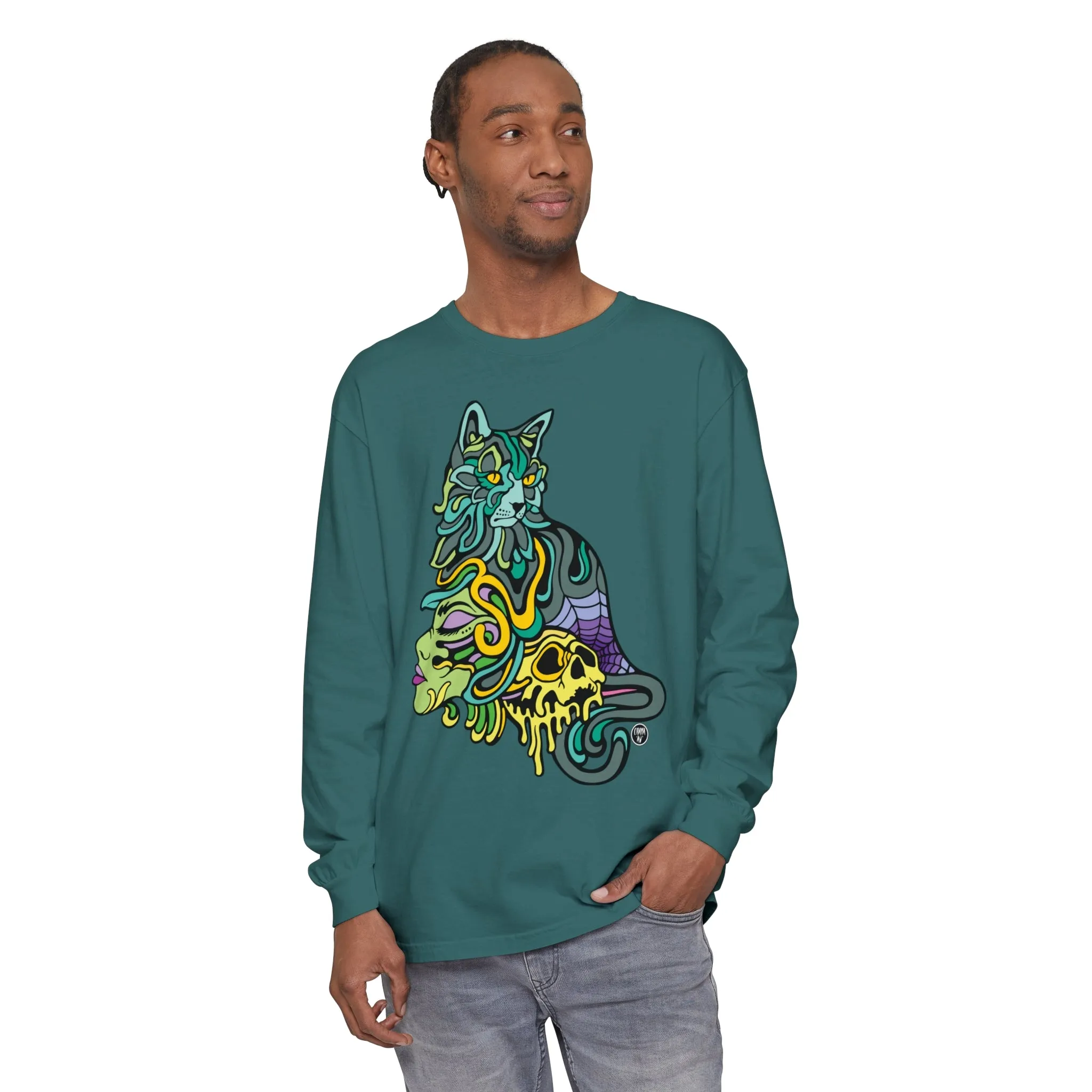 Catwitch (OG) by Chaya Av Unisex Long Sleeve T-Shirt (16 Colors Available)