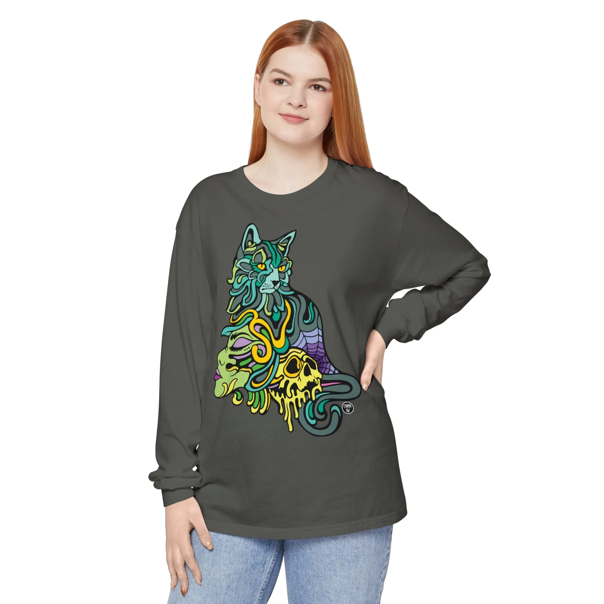 Catwitch (OG) by Chaya Av Unisex Long Sleeve T-Shirt (16 Colors Available)