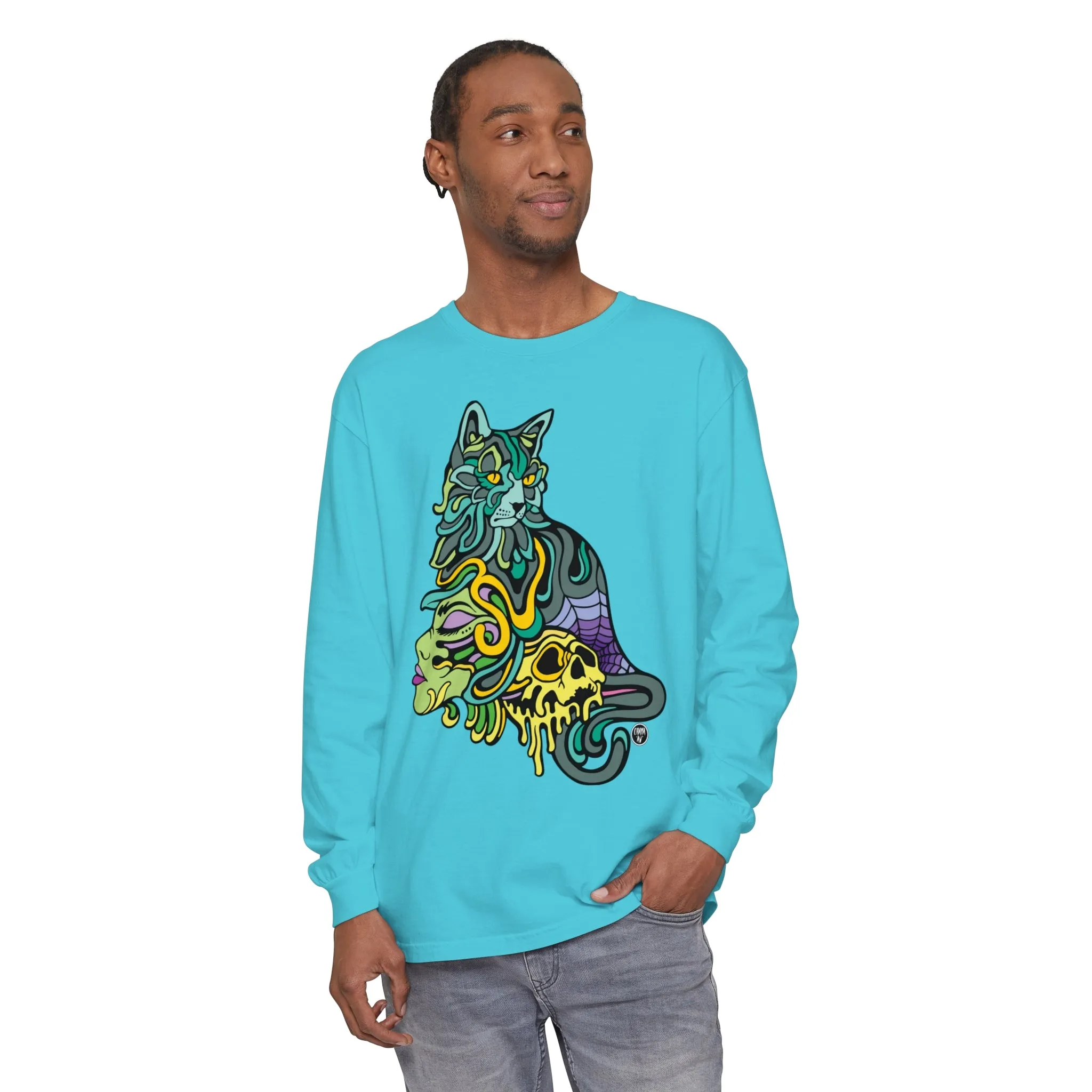 Catwitch (OG) by Chaya Av Unisex Long Sleeve T-Shirt (16 Colors Available)