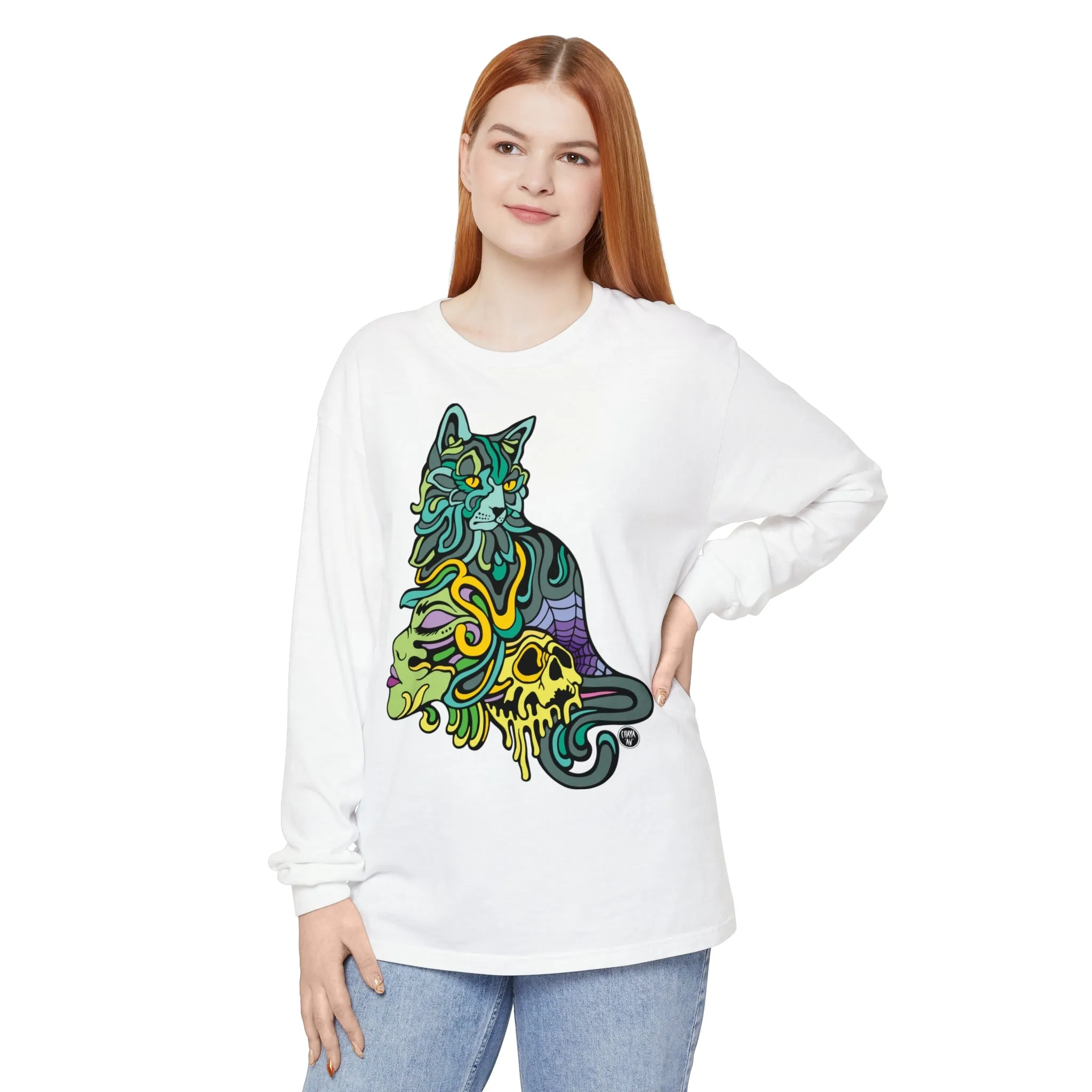Catwitch (OG) by Chaya Av Unisex Long Sleeve T-Shirt (16 Colors Available)