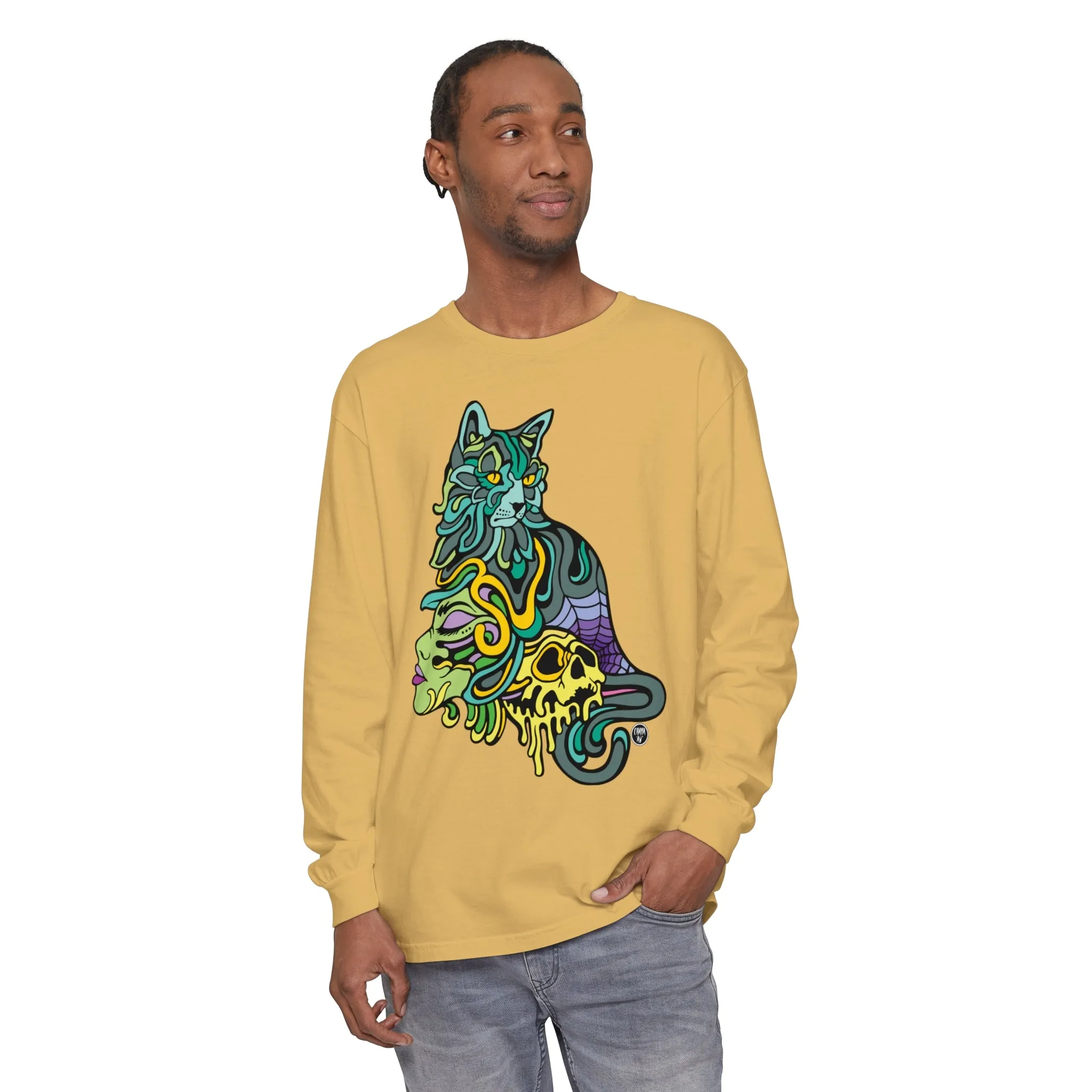 Catwitch (OG) by Chaya Av Unisex Long Sleeve T-Shirt (16 Colors Available)