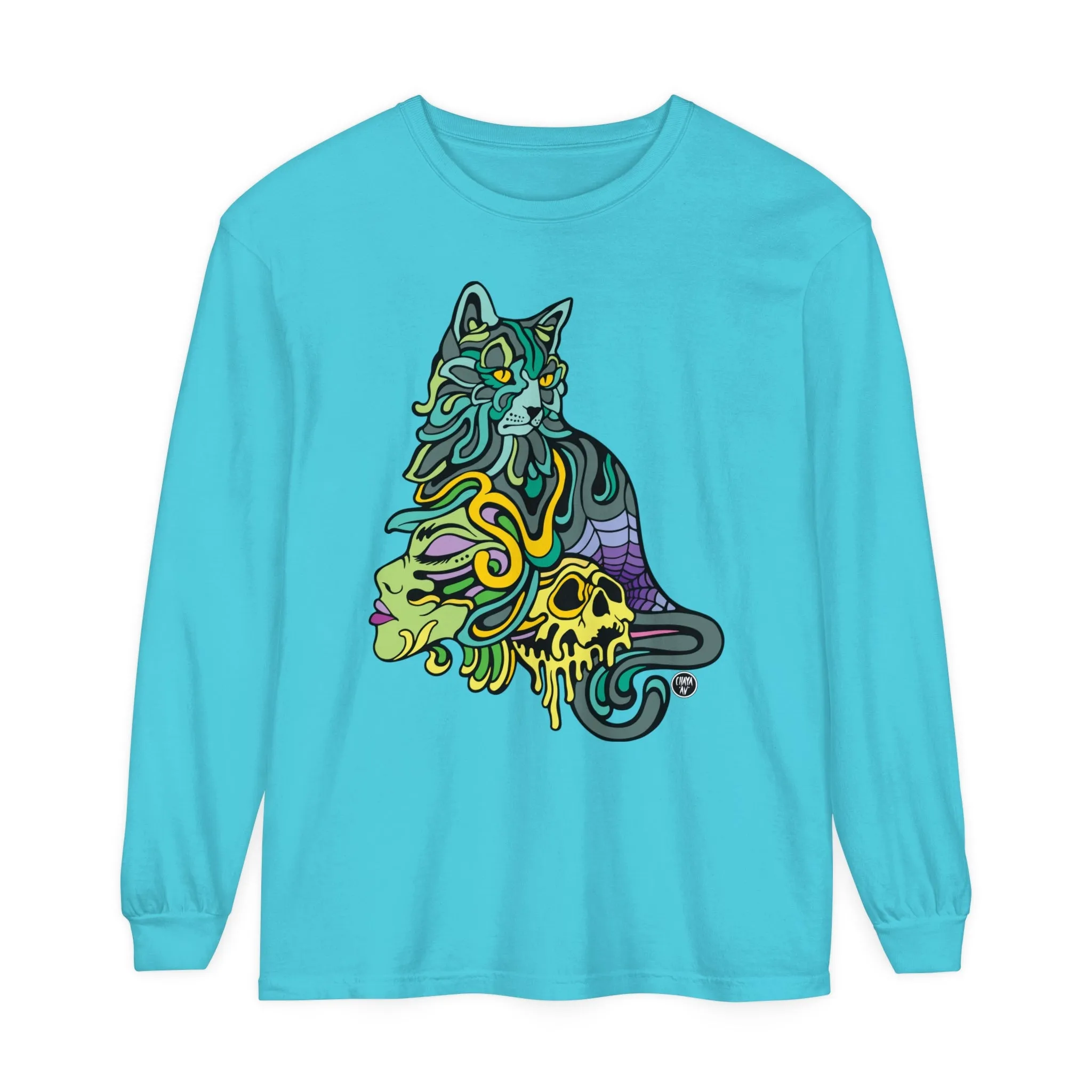 Catwitch (OG) by Chaya Av Unisex Long Sleeve T-Shirt (16 Colors Available)