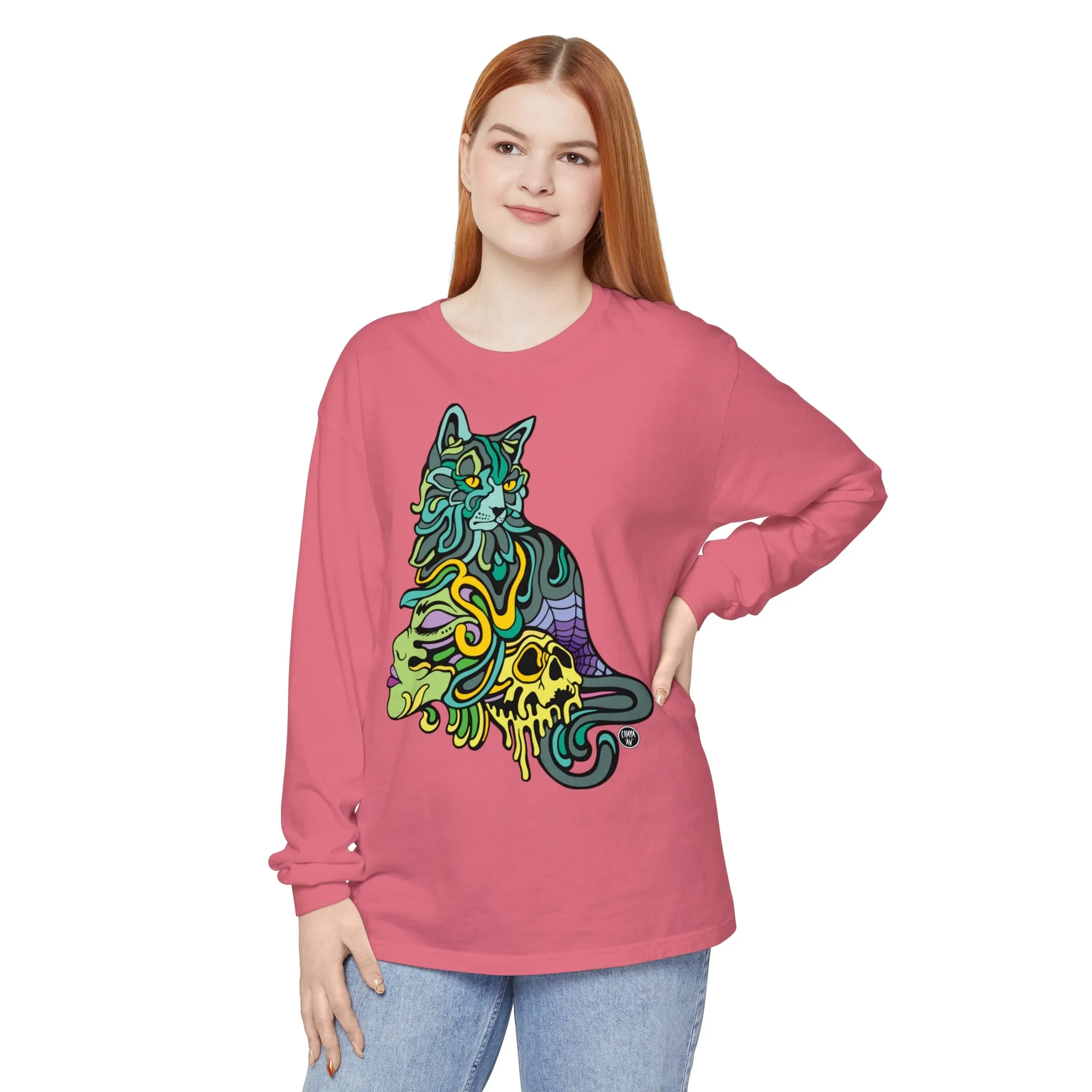 Catwitch (OG) by Chaya Av Unisex Long Sleeve T-Shirt (16 Colors Available)