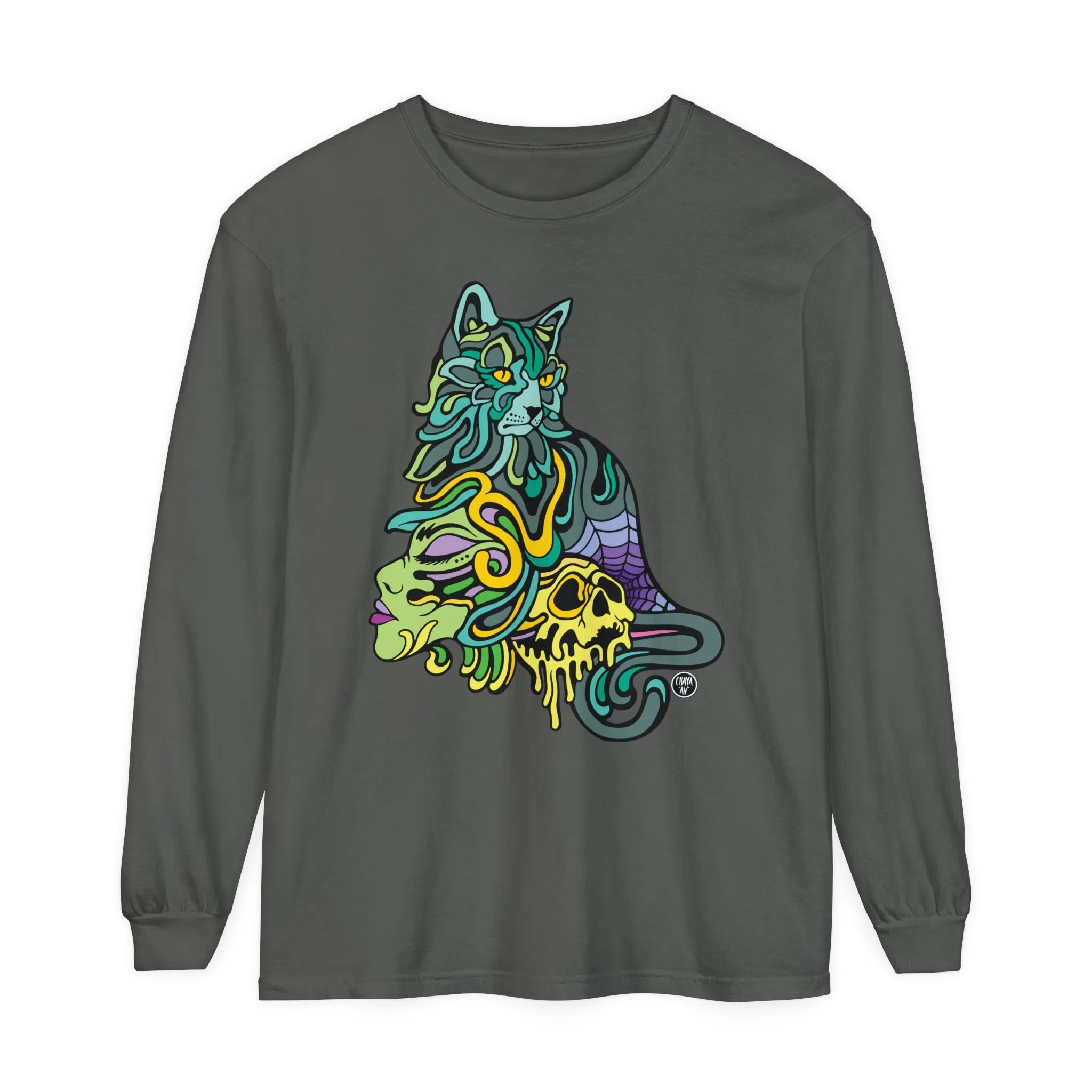 Catwitch (OG) by Chaya Av Unisex Long Sleeve T-Shirt (16 Colors Available)