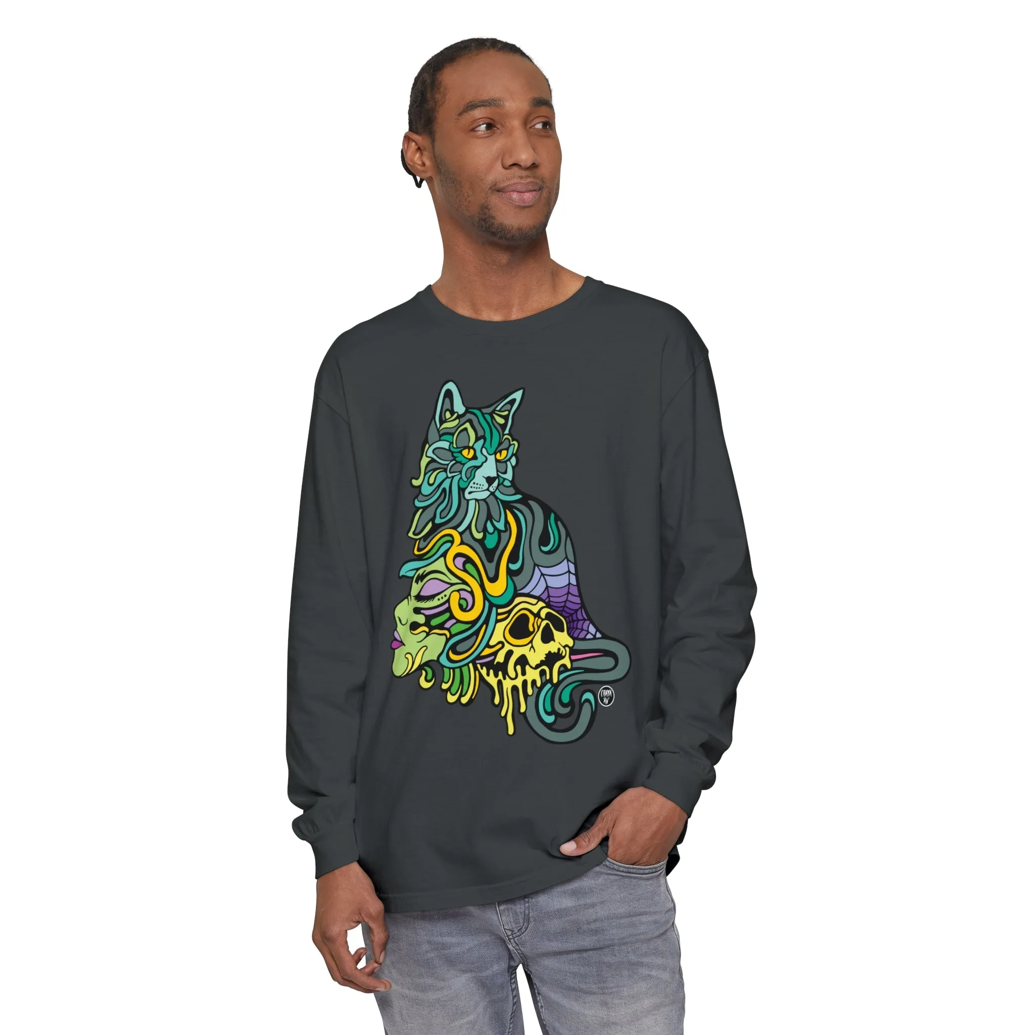 Catwitch (OG) by Chaya Av Unisex Long Sleeve T-Shirt (16 Colors Available)