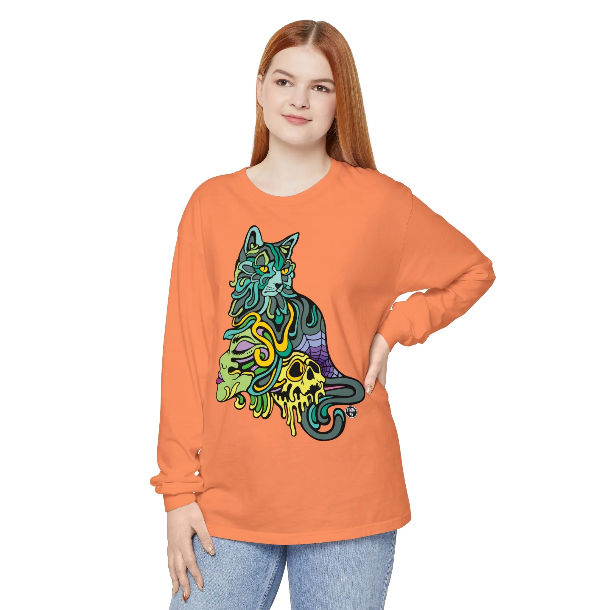 Catwitch (OG) by Chaya Av Unisex Long Sleeve T-Shirt (16 Colors Available)